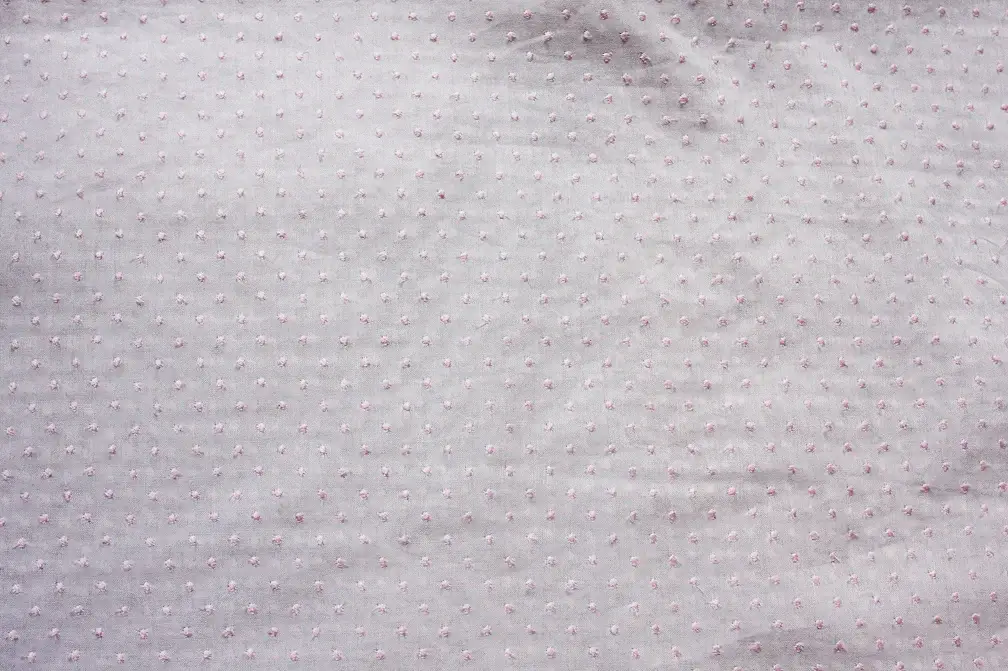 Cotton Voile Embroidery (Pink Dots)1