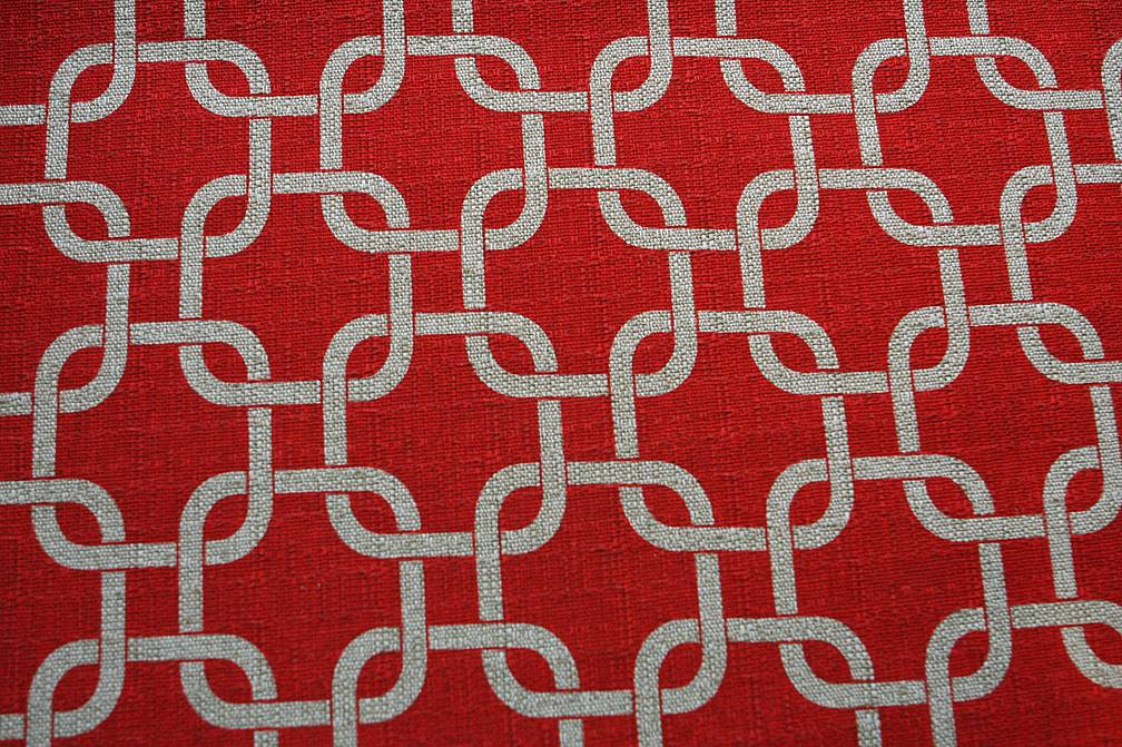 Cotton Rayon Upholstery Knots Print0