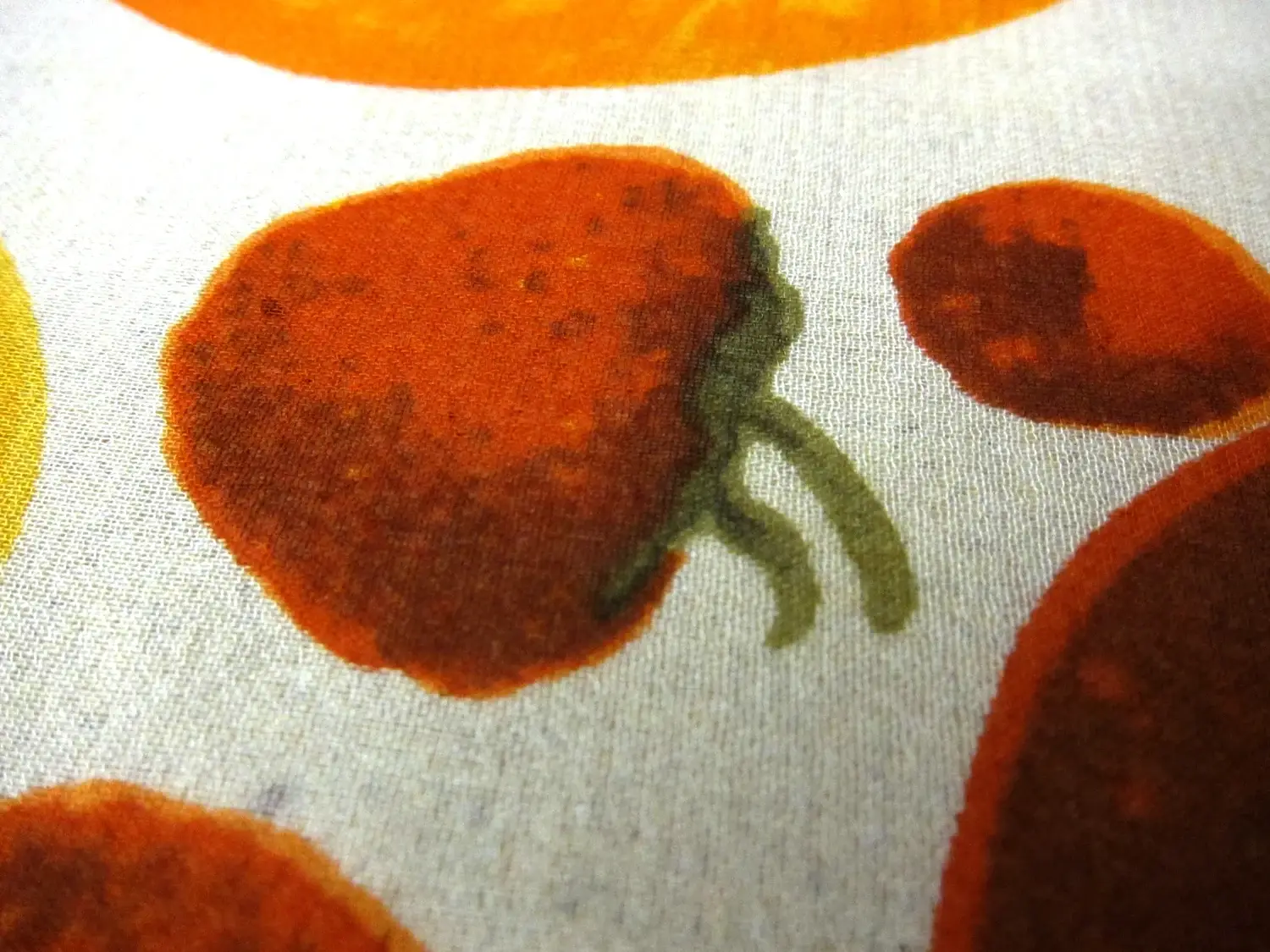 Printed Silk Chiffon with Vibrant Fruits2