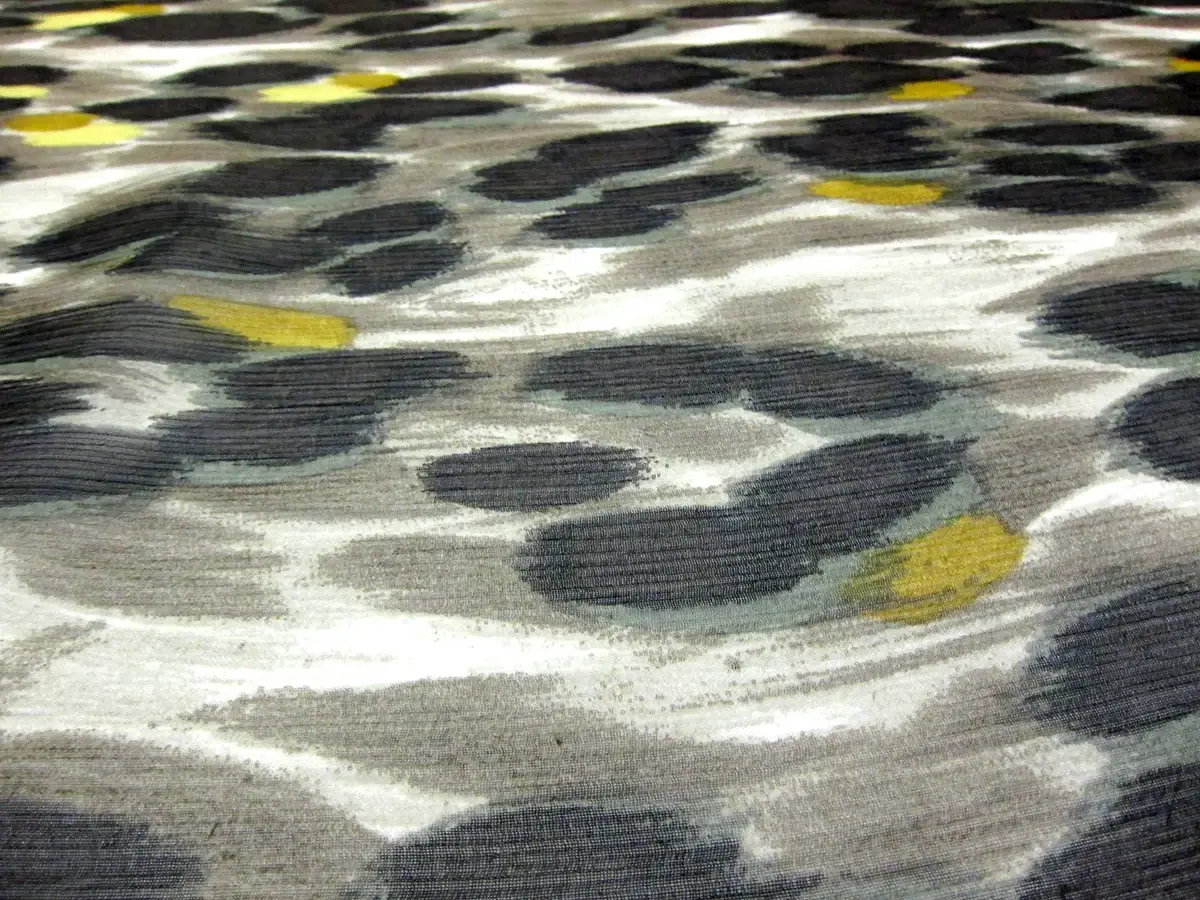 Printed Crinkle Silk Chiffon1