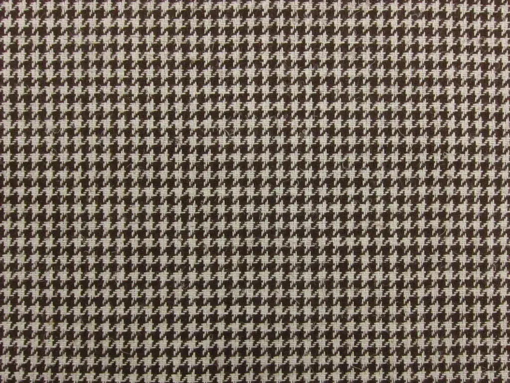 Linen Upholstery Houndstooth 0