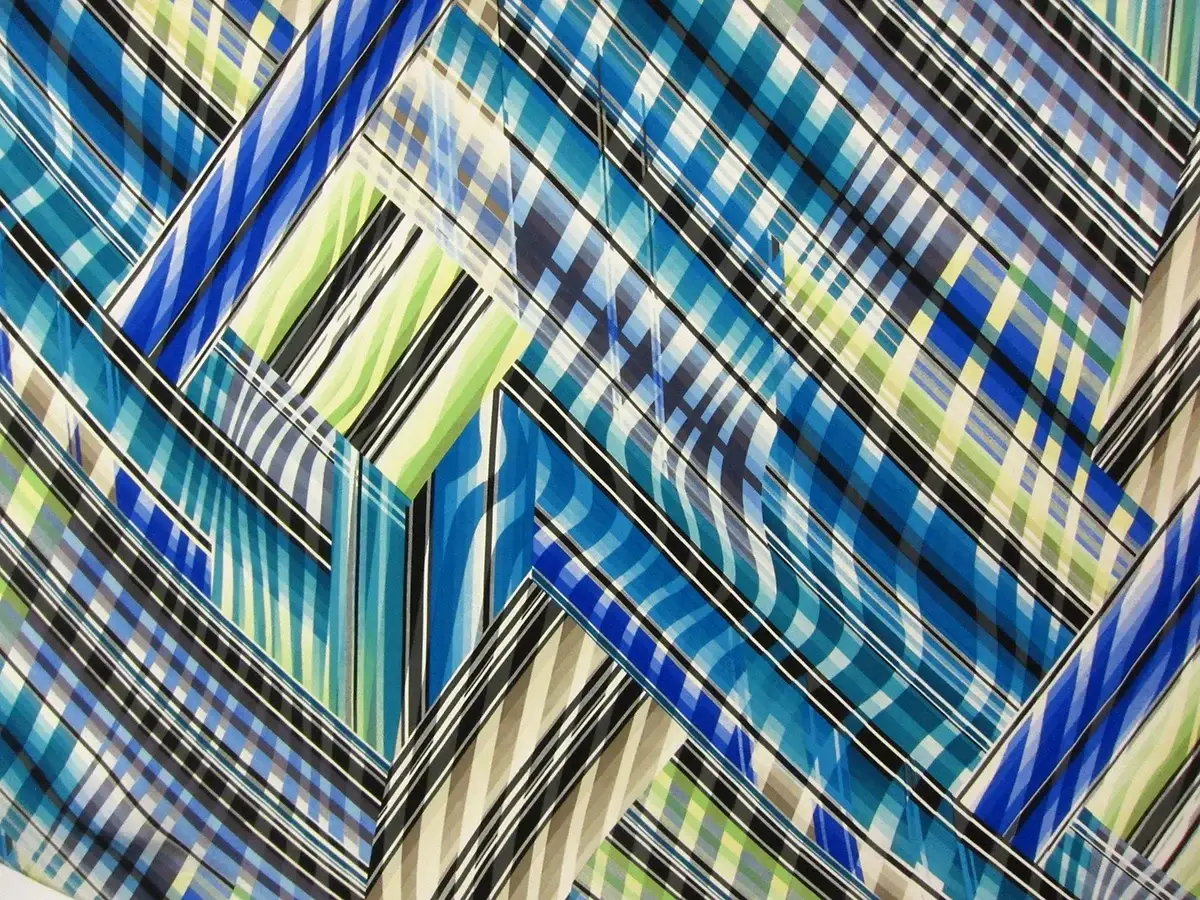 Printed Silk Charmeuse0