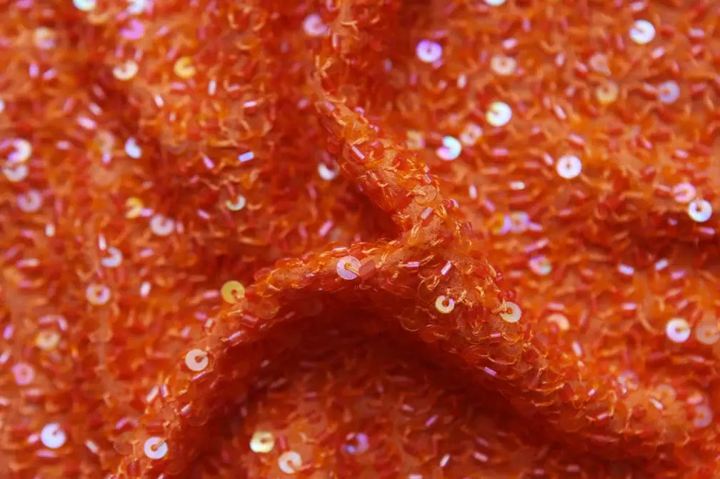 Sequins on Silk Chiffon3