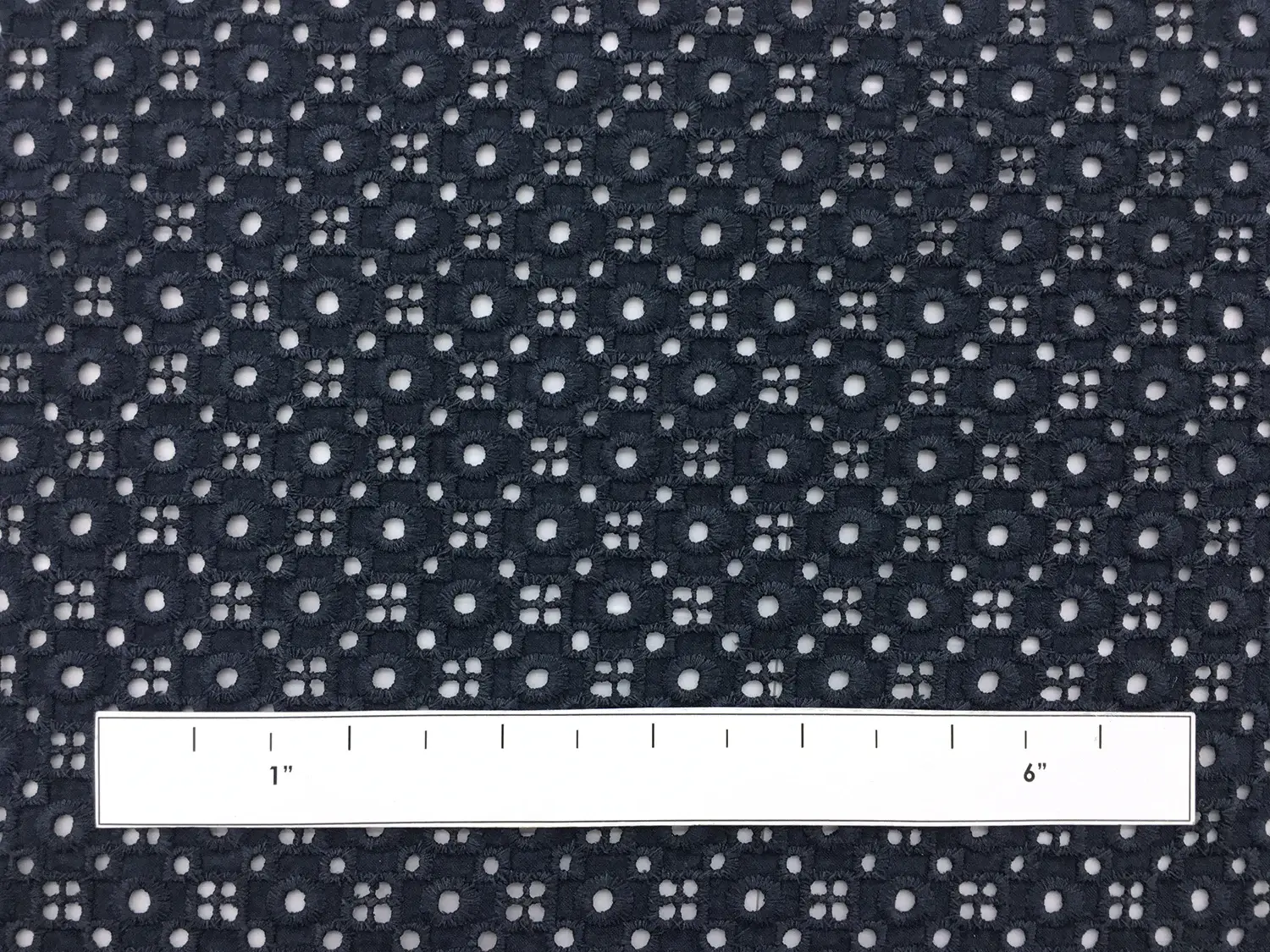 Cotton Eyelet in Midnight Navy1