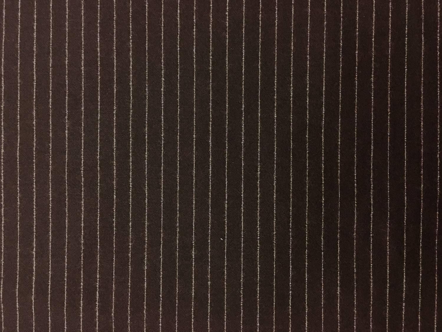 Italian Virgin Wool And Lycra Striped Flannel0