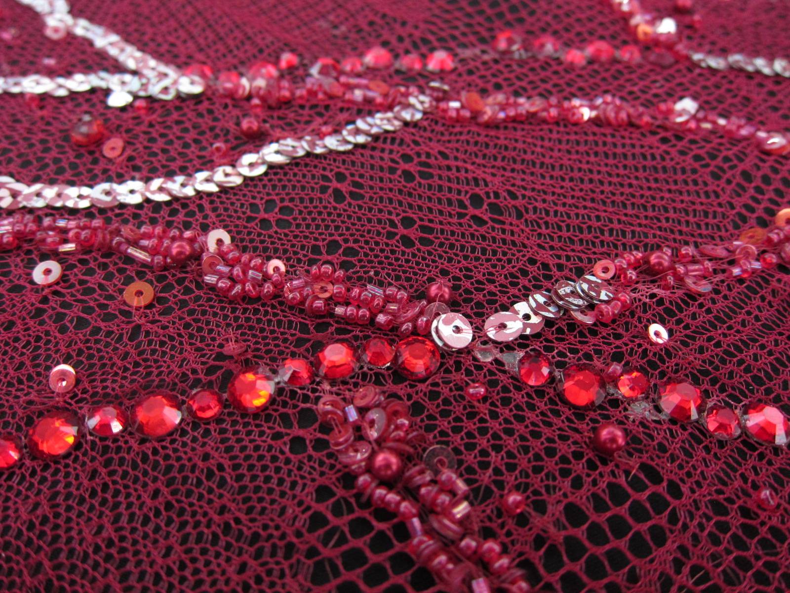 Beaded Novelty Tulle0