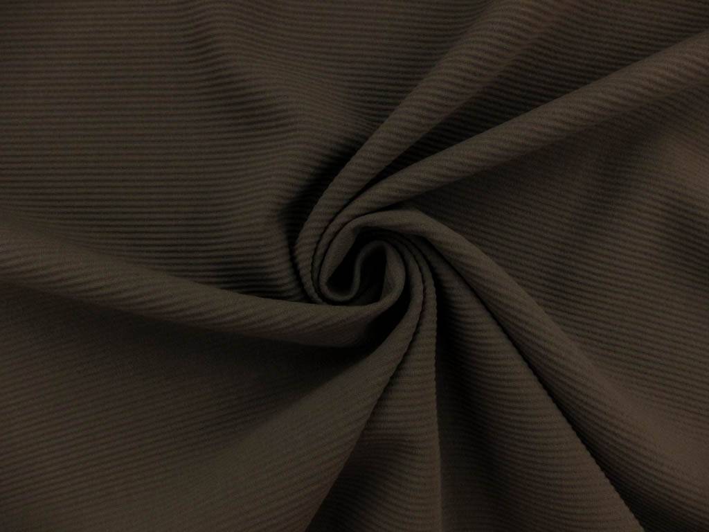 Wool Lycra Ottoman Crepe in Grey0
