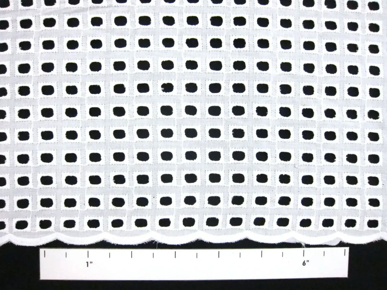Cotton Eyelet in White1