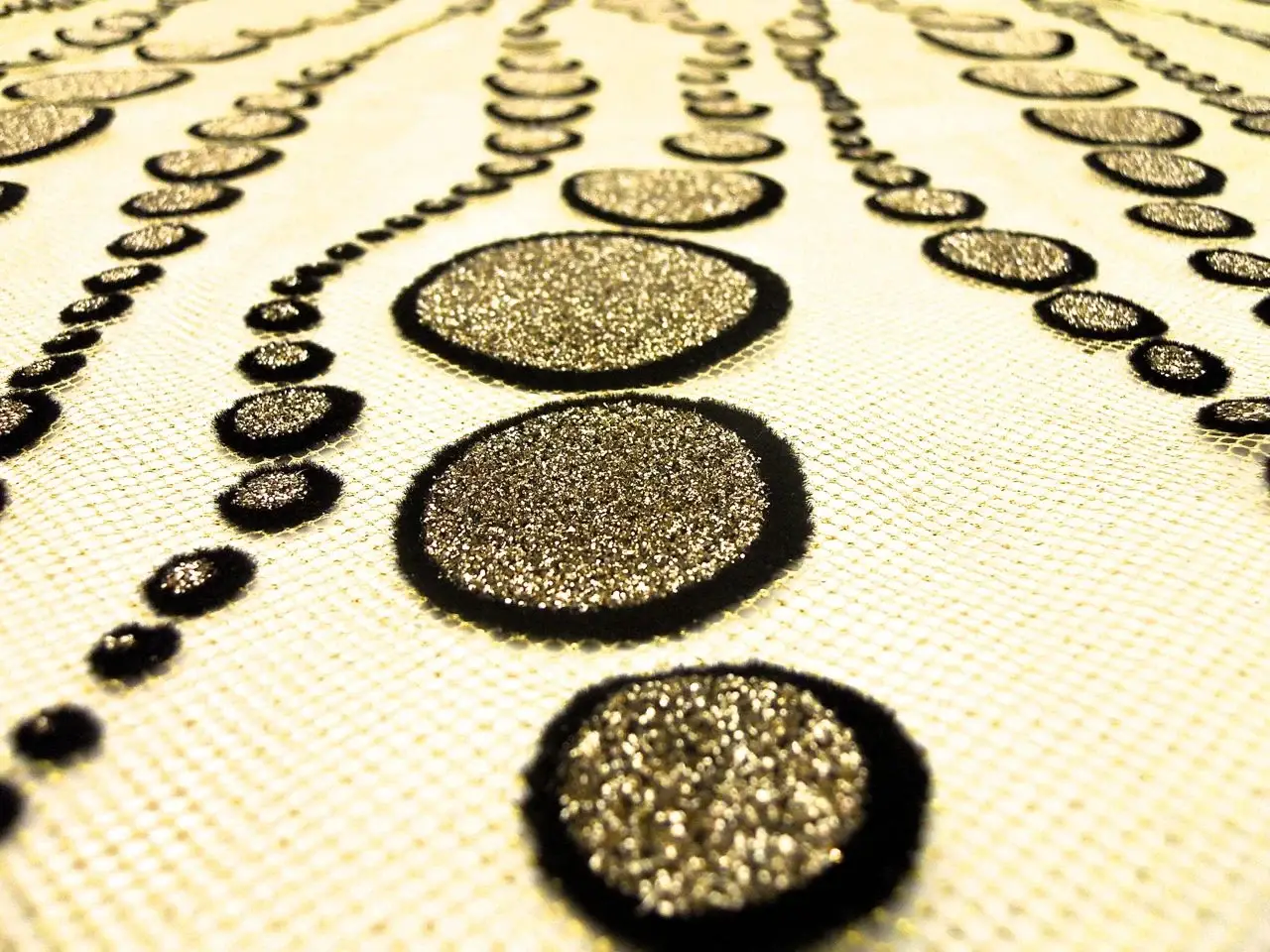 Flocked Metallic Tulle2