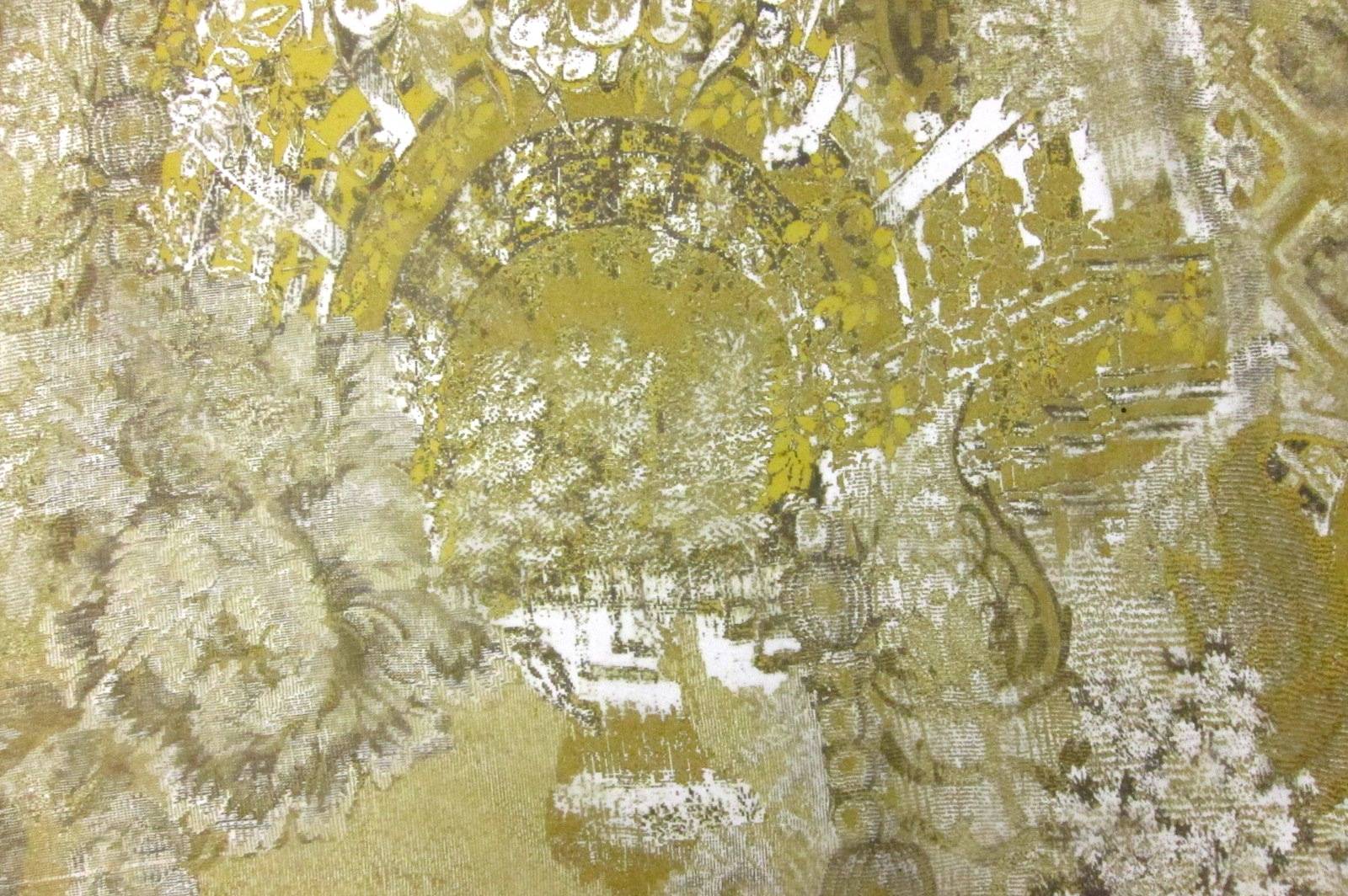 Printed Silk Organza0