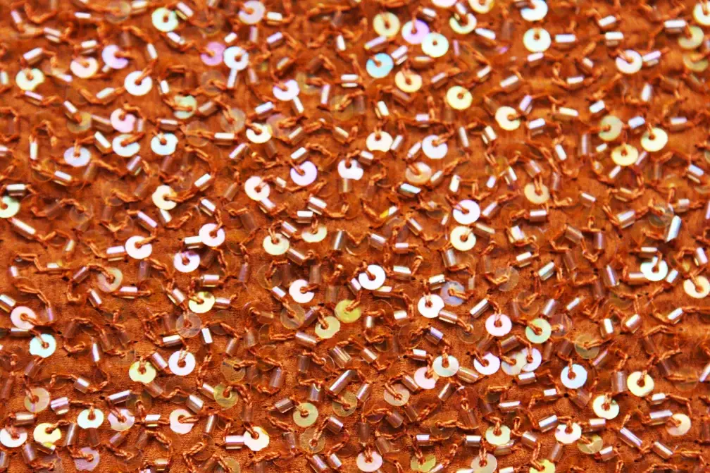 Sequins on Silk Chiffon2