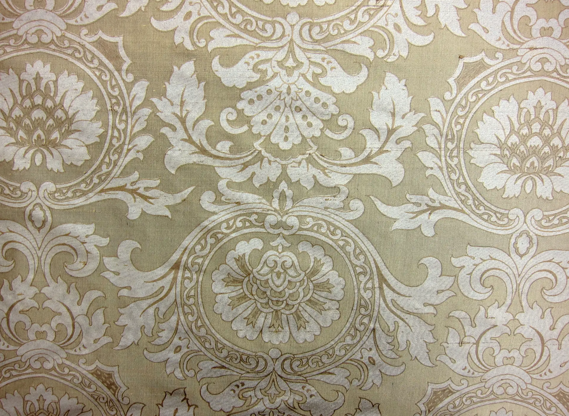 Pure Silk Printed Duppioni0