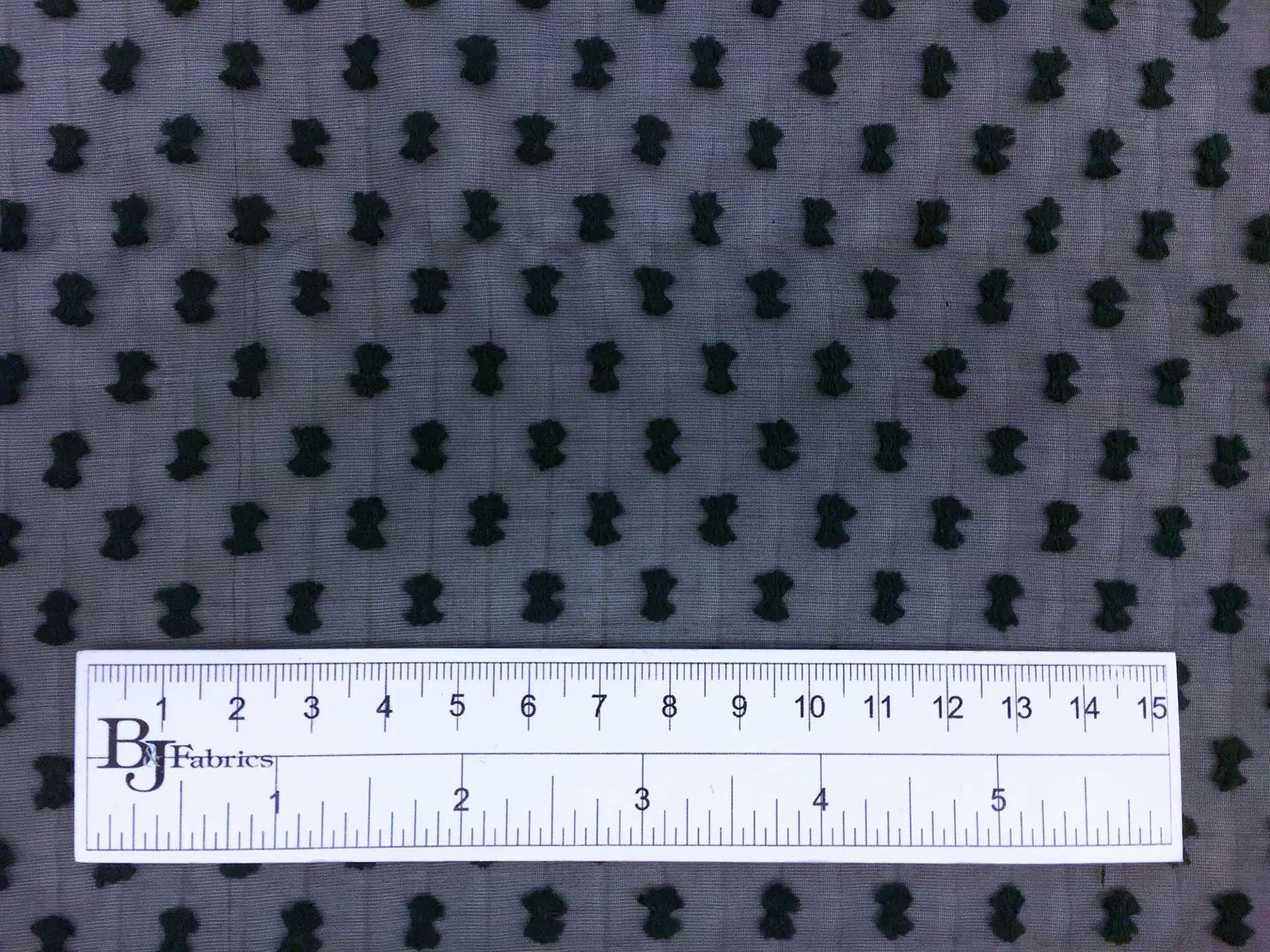 Silk and Cotton Swiss Dots on Chiffon