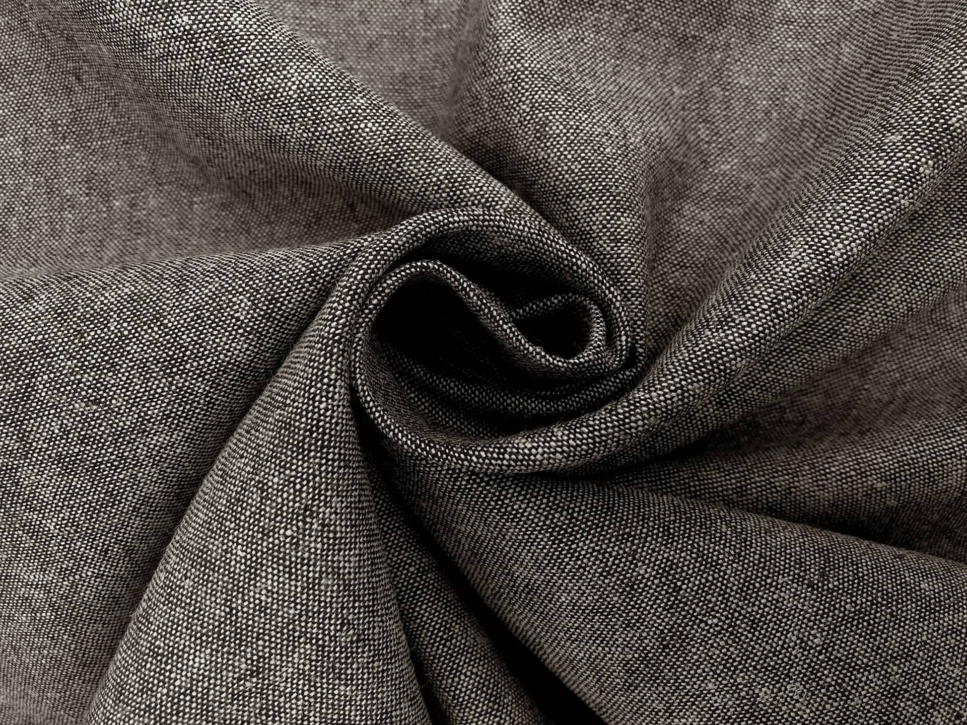 Yarn Dyed Linen Cotton Blend in Charcoal