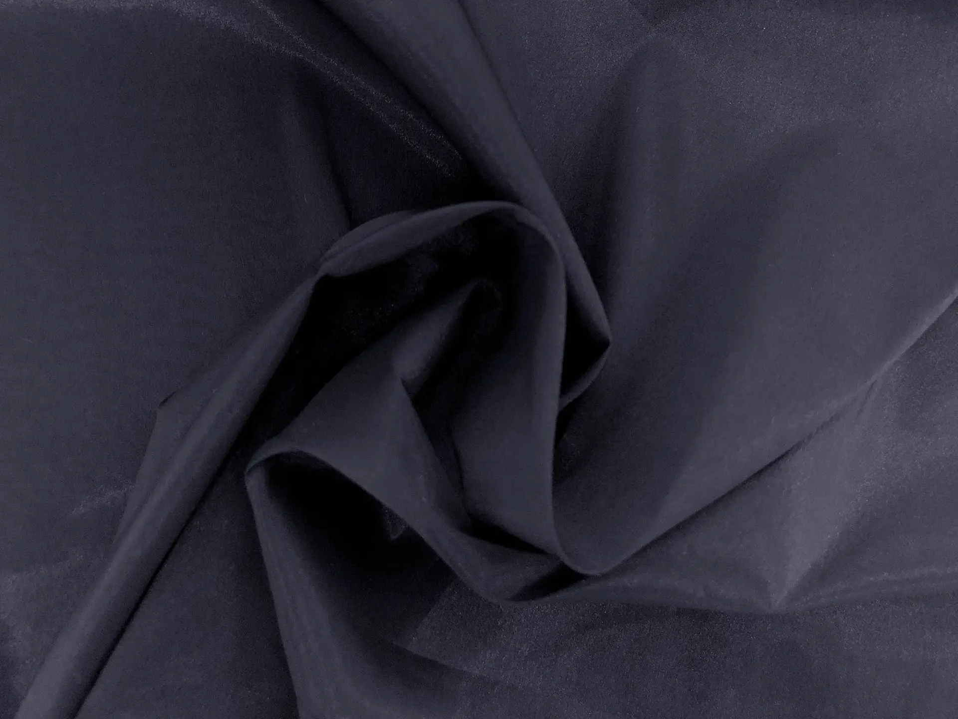 Stretch Poly Blend Organza in Navy