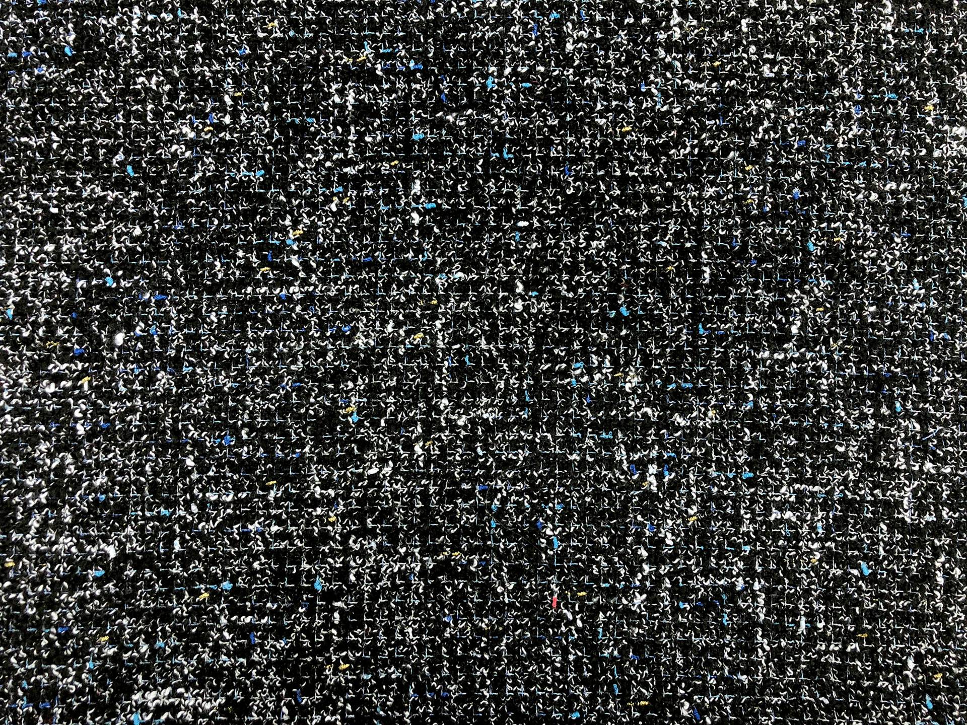 Poly Wool Lurex Tweed in Black