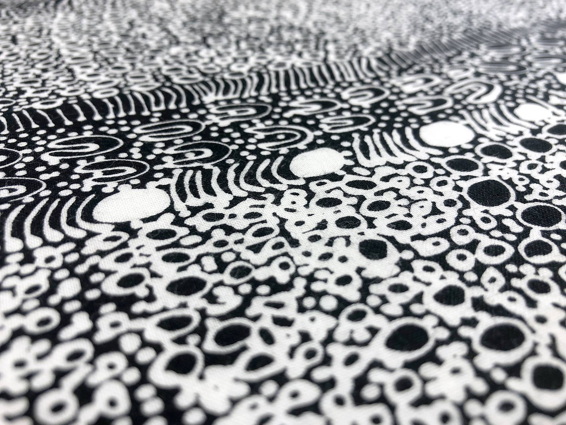 Australian Cotton Print With Aboriginal Motif