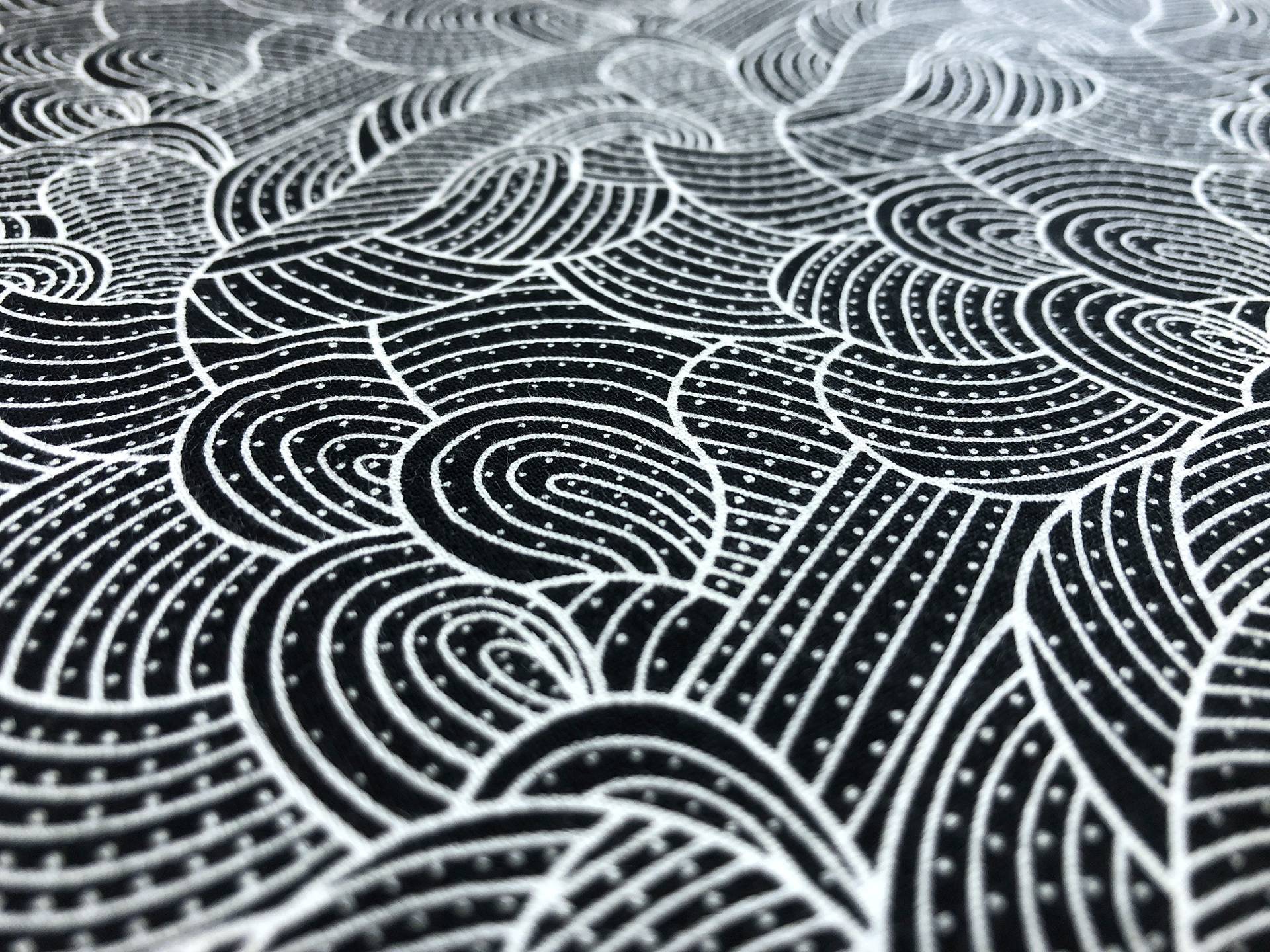 Australian Cotton Print With Aboriginal Motif