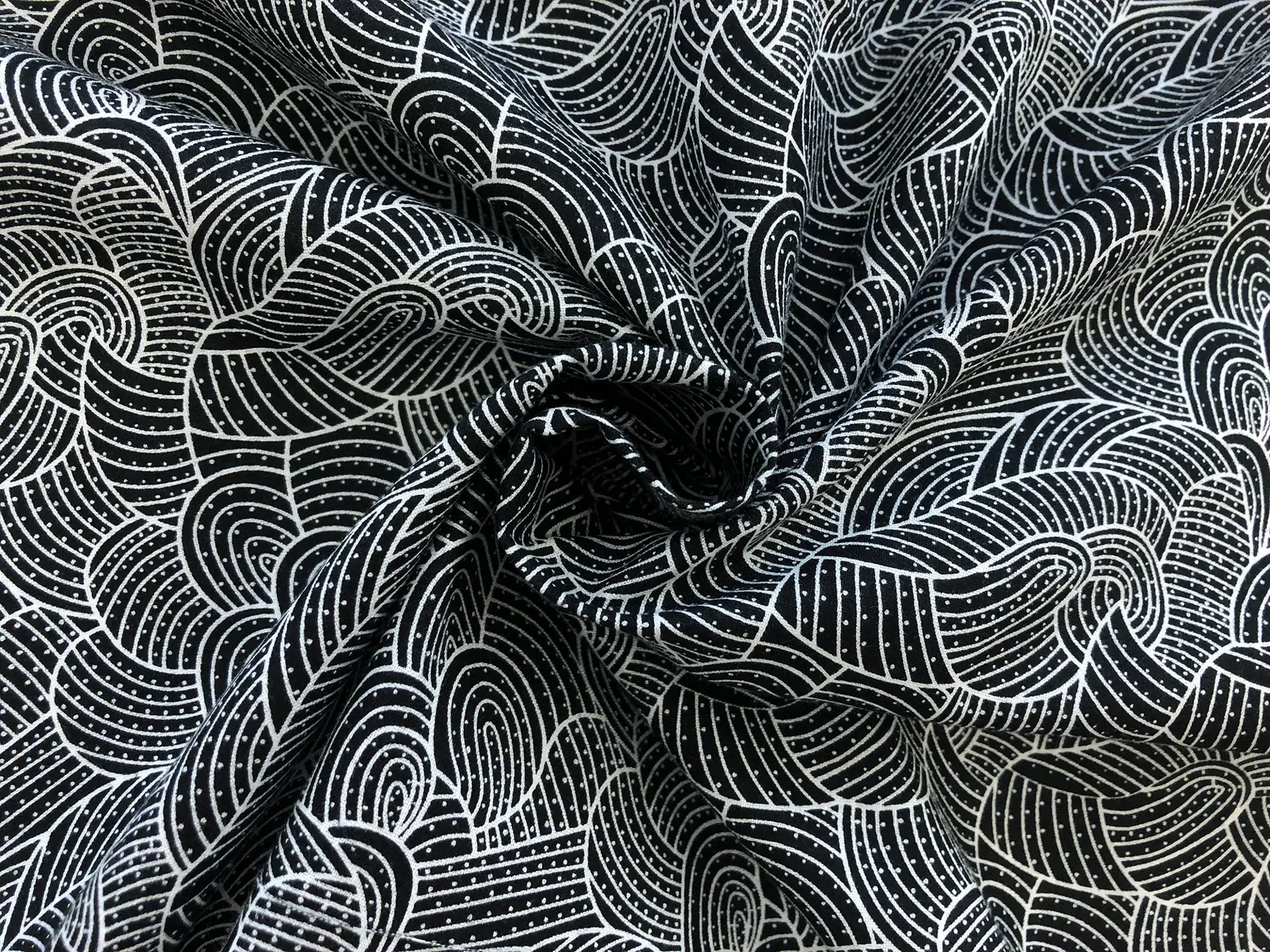 Australian Cotton Print With Aboriginal Motif