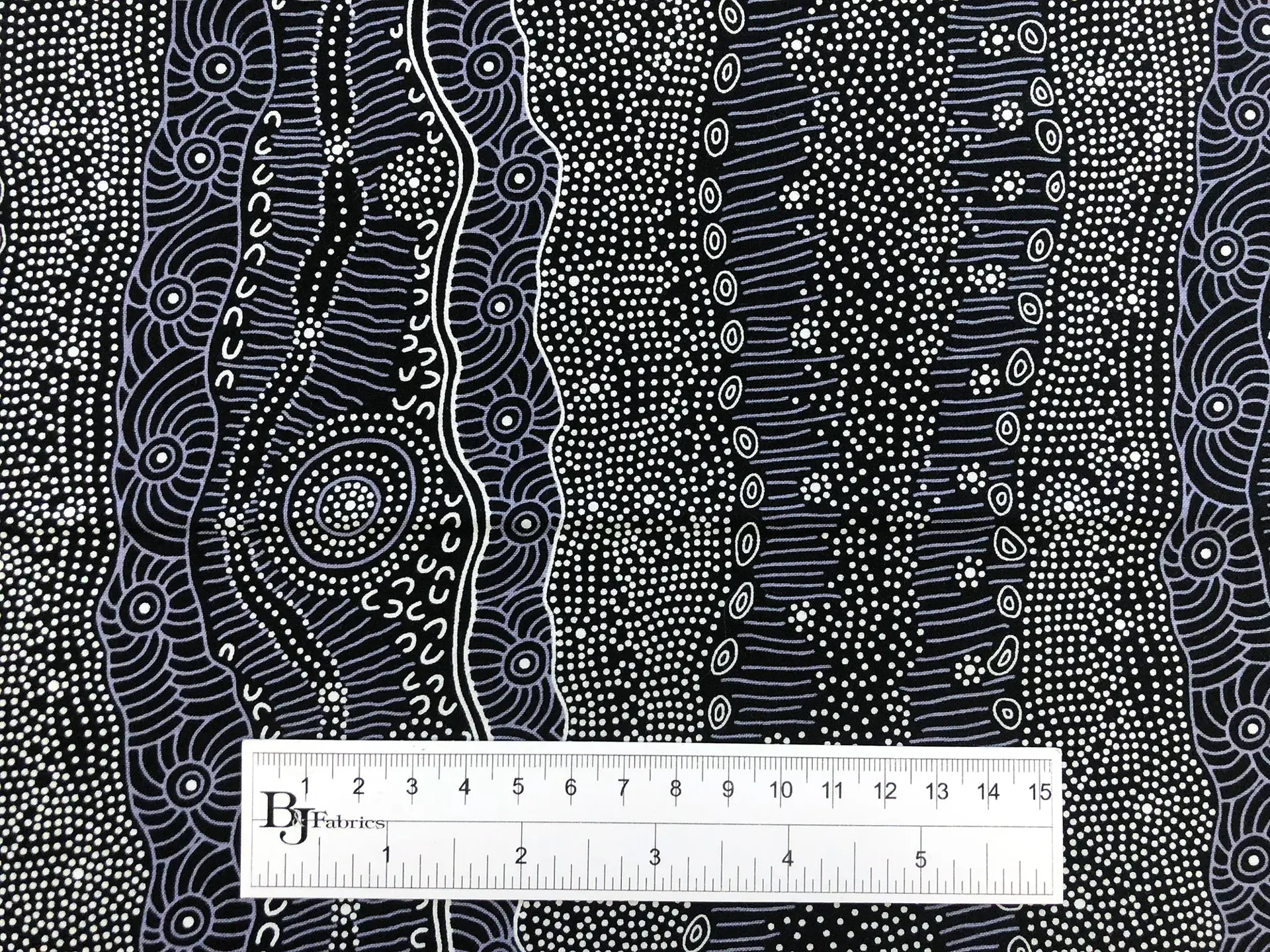 Australian Cotton Print With Aboriginal Motif