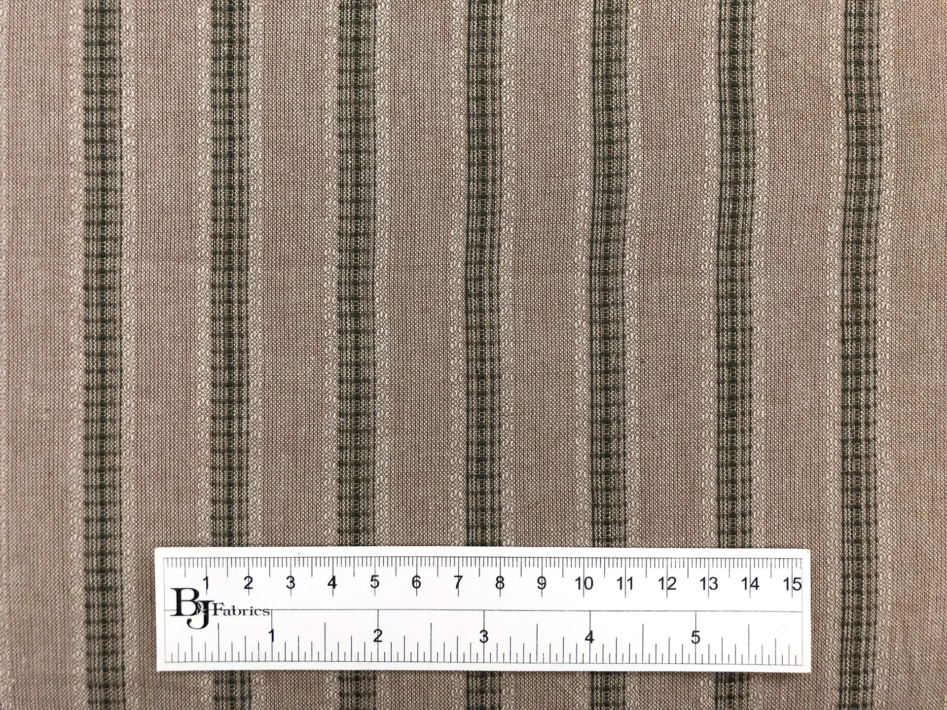 Cotton Novelty Stripe in Chamois 