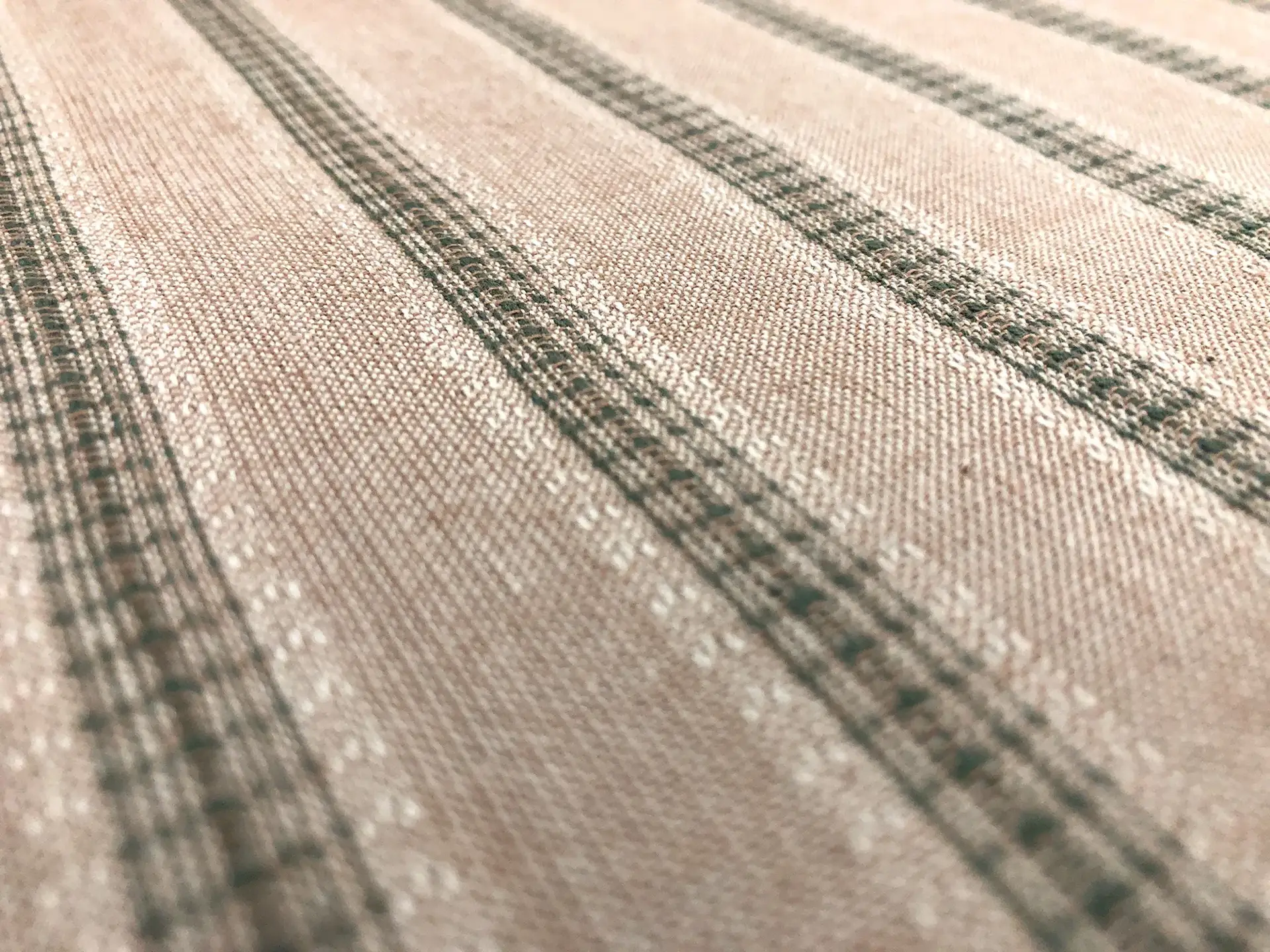 Cotton Novelty Stripe in Chamois 
