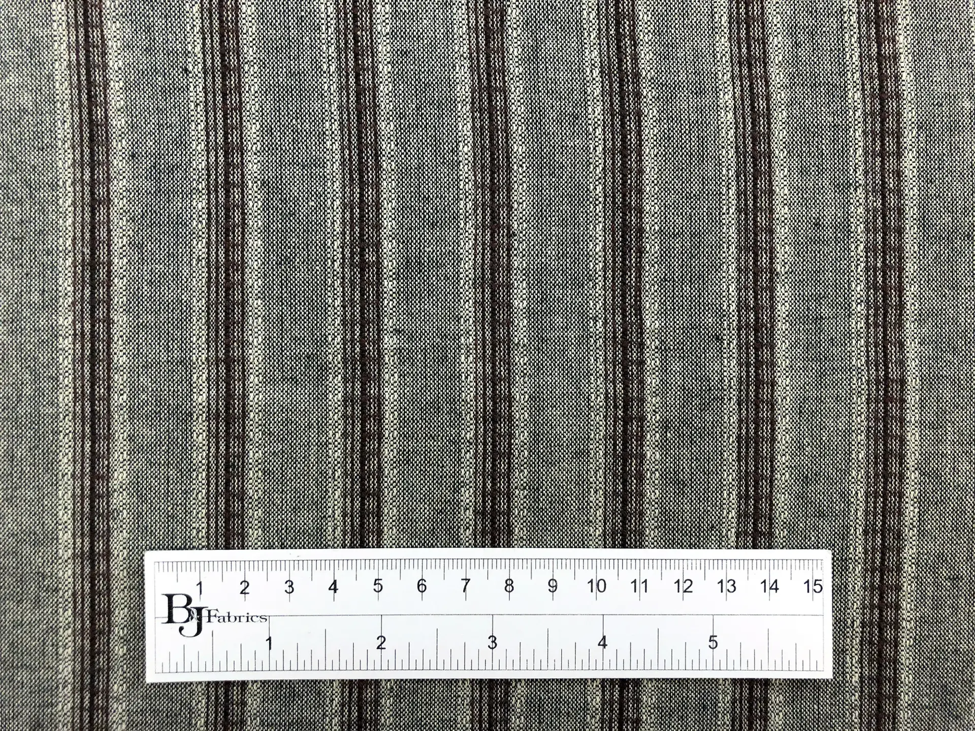 Cotton Striped Novelty in Sage Chocolate