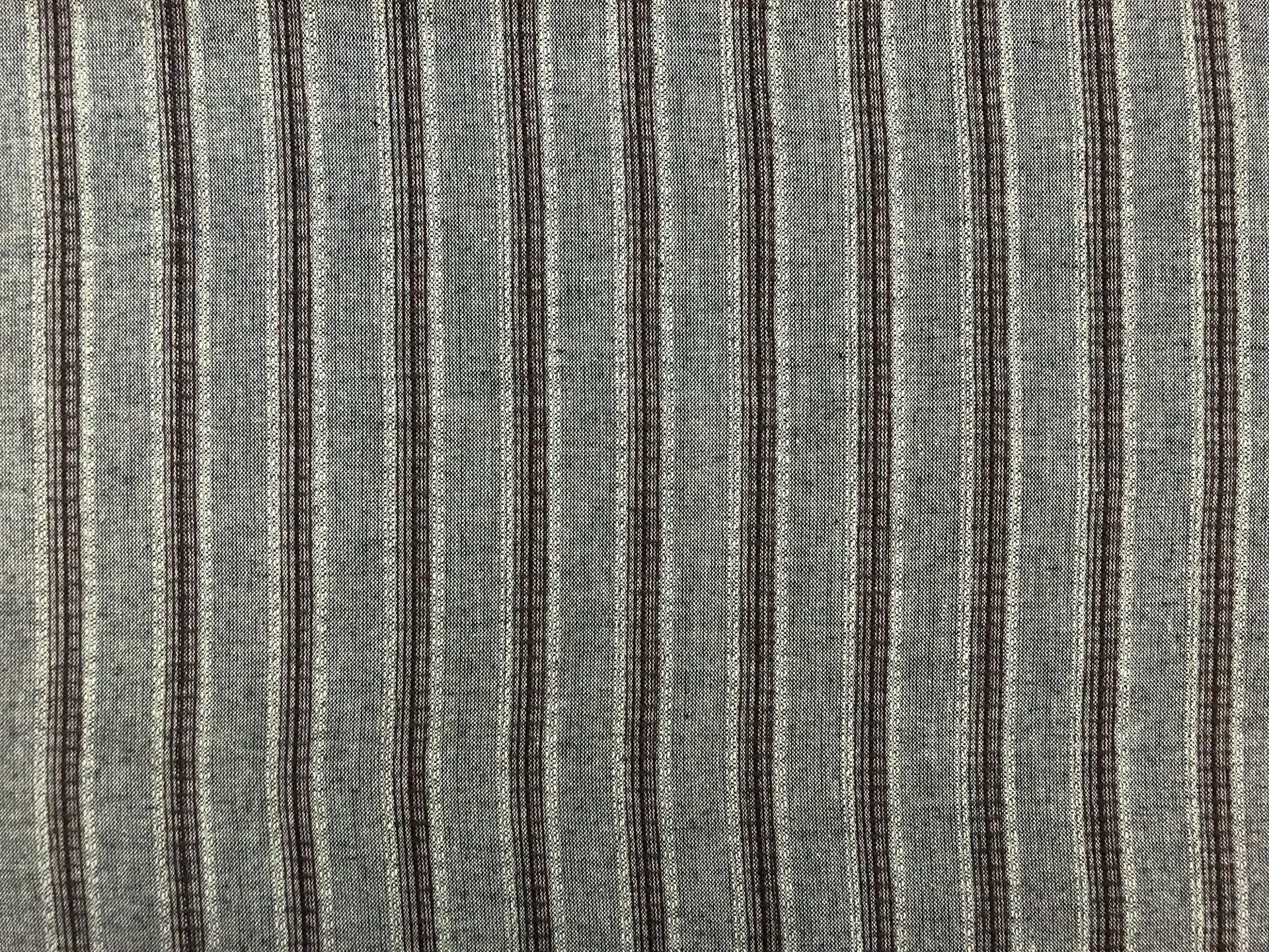 Cotton Striped Novelty in Sage Chocolate