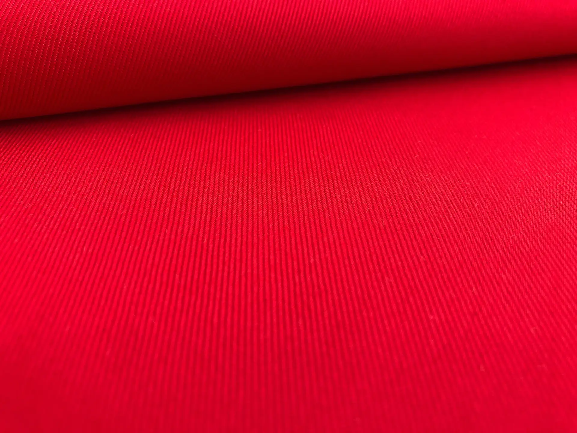 Cotton Chino Twill in Red 