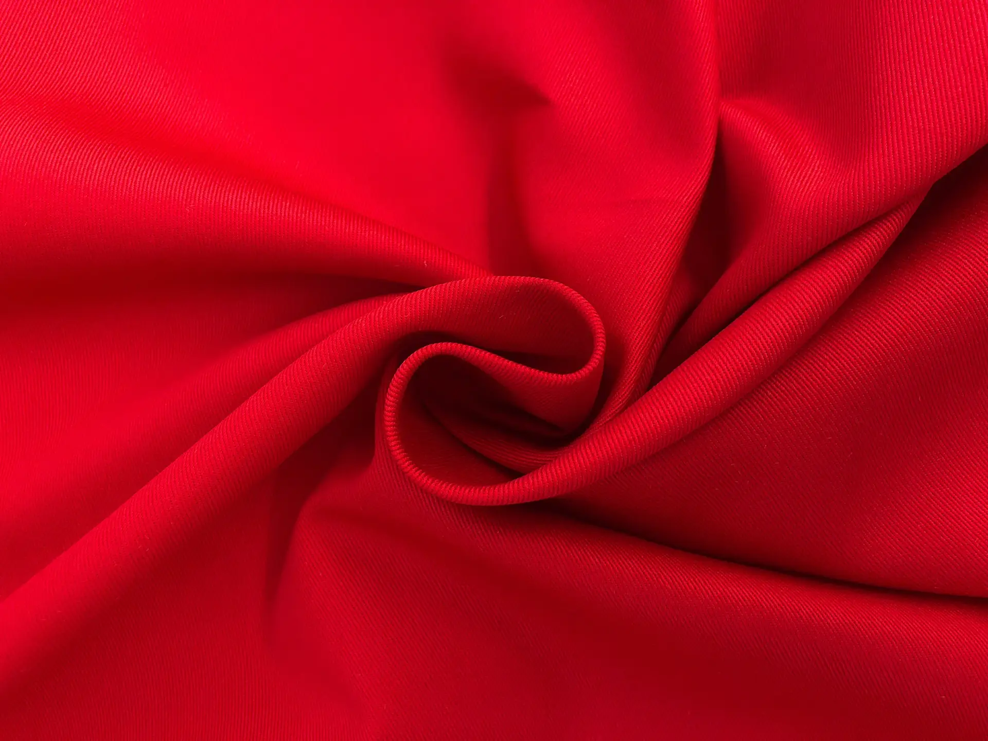 Cotton Chino Twill in Red 
