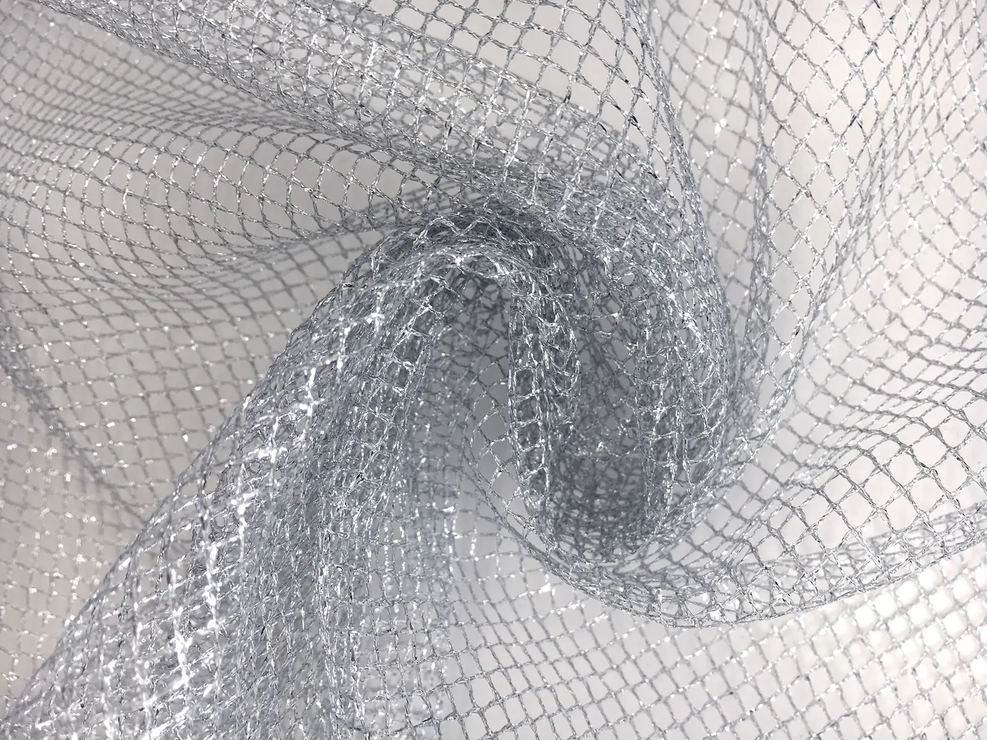 Metallic Mesh in Silver