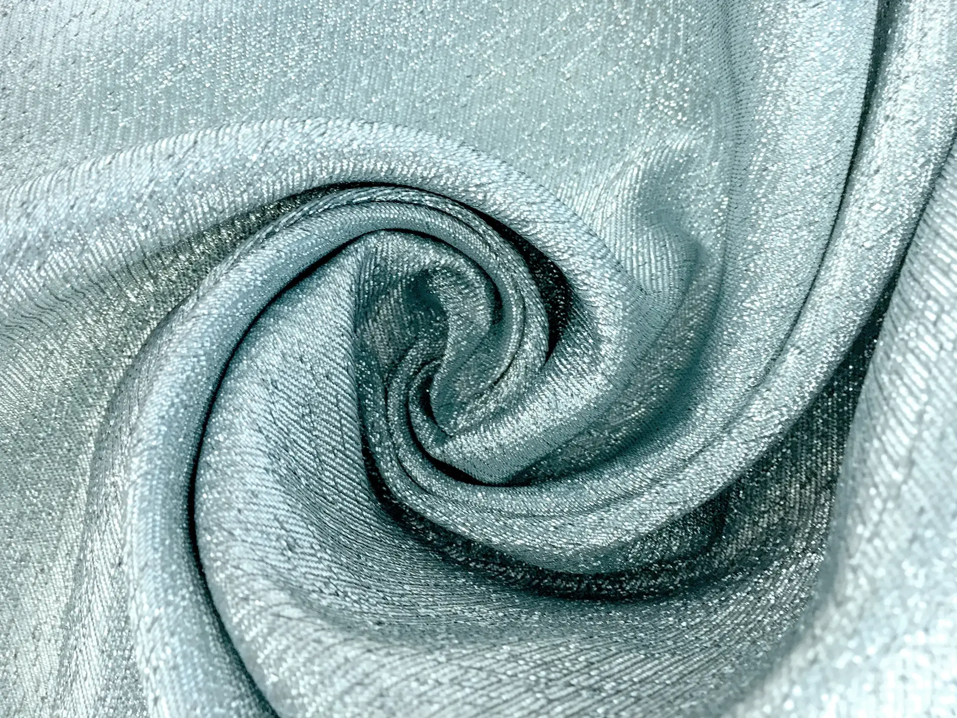 Twill Lame In Ice Blue
