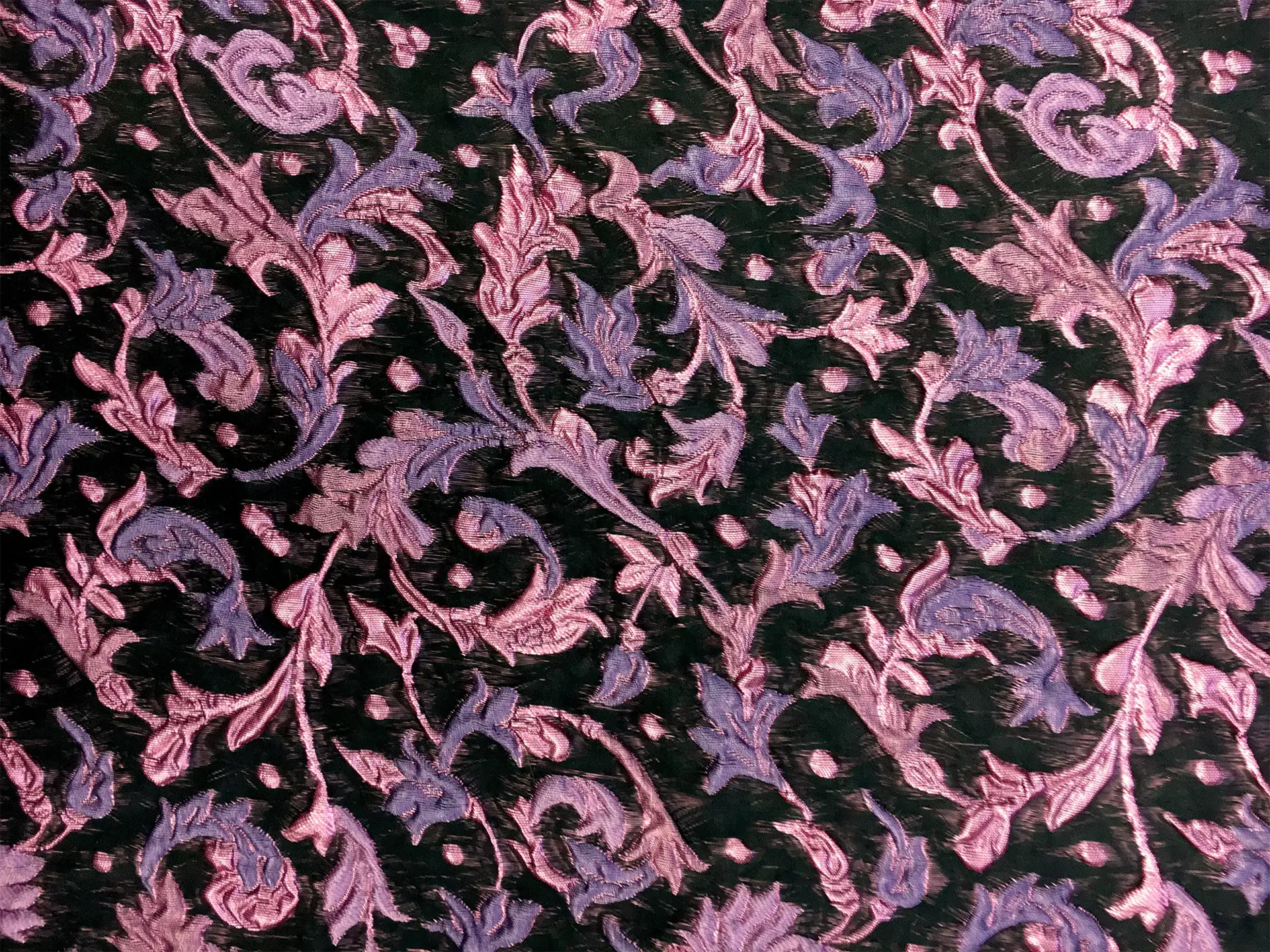 Metallic Brocade with Mixed Florals