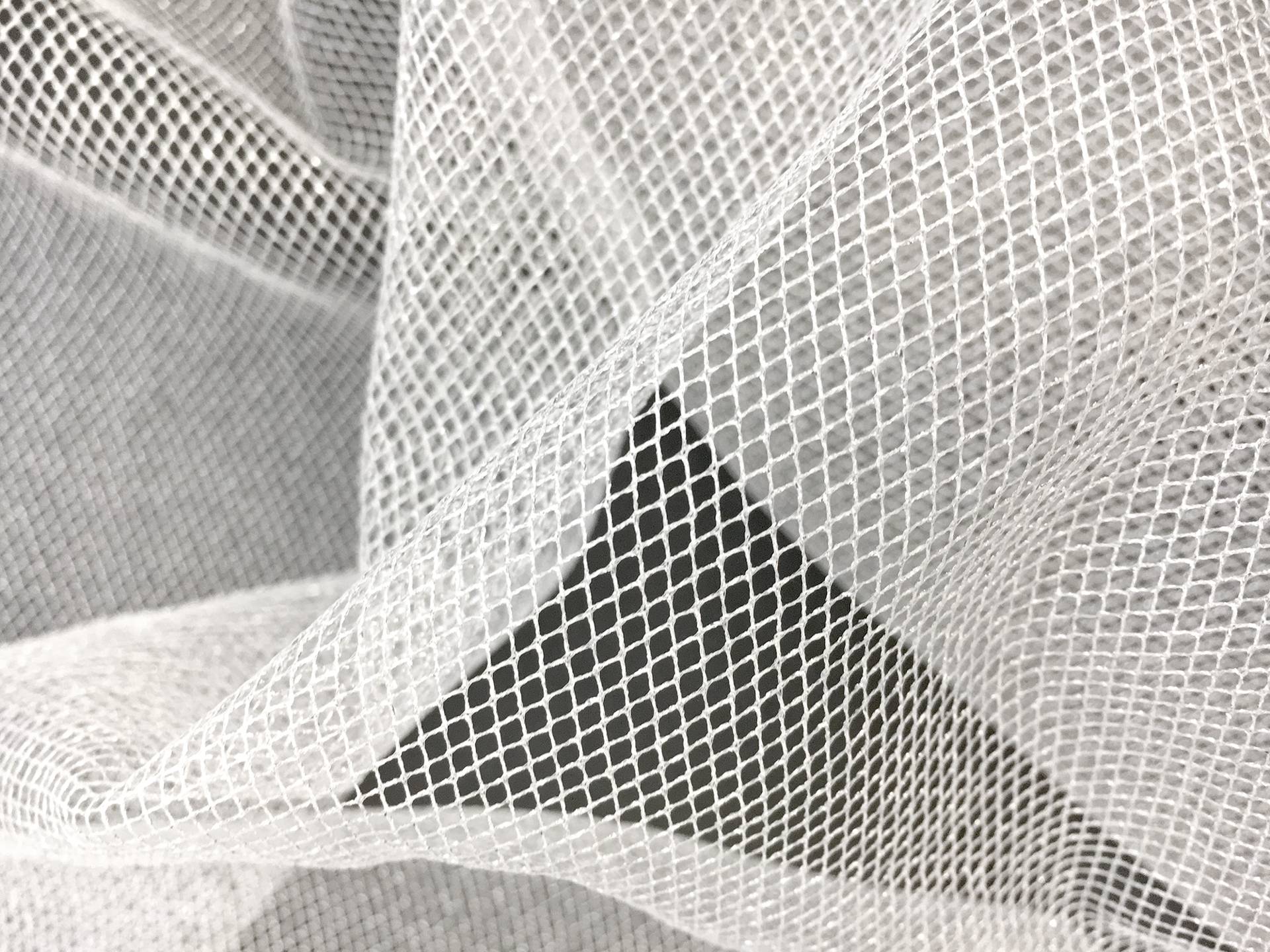 Metallic Tulle in Silver
