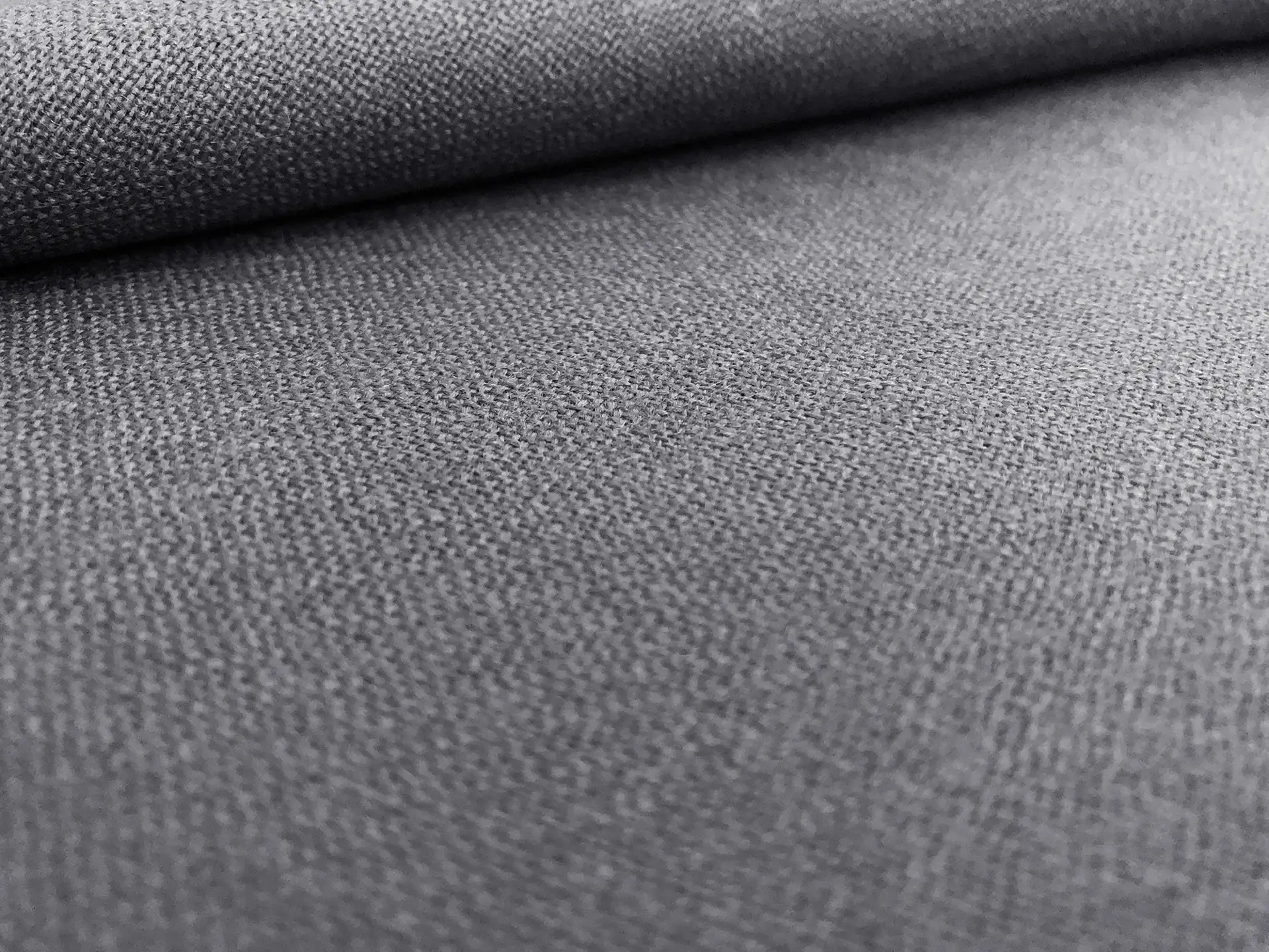 Worsted Wool Challis Drapery in Dark Grey