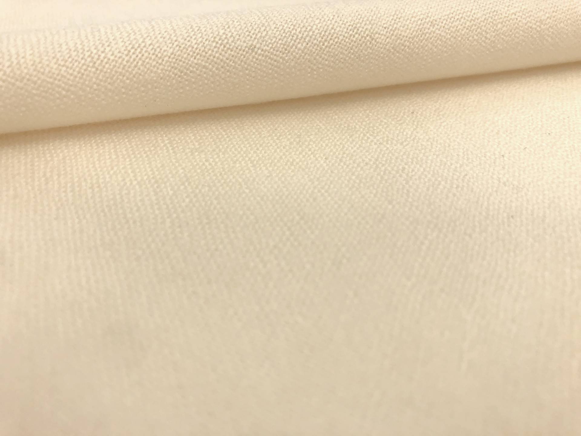 Worsted Wool Challis Drapery in Ecru