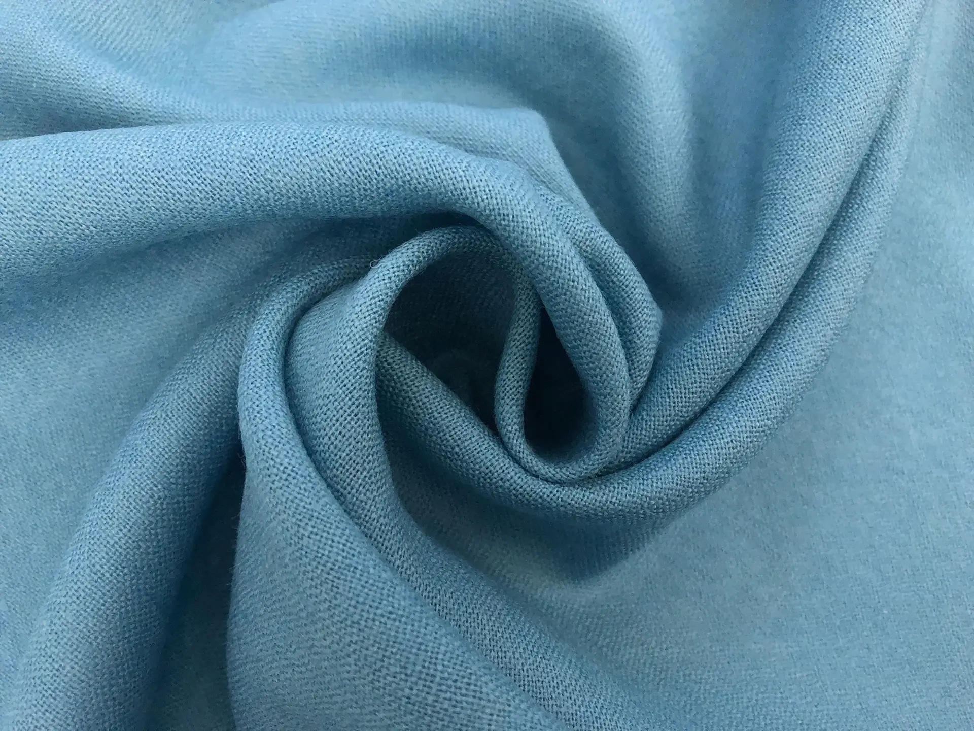 Worsted Wool Challis in Robins Egg Blue