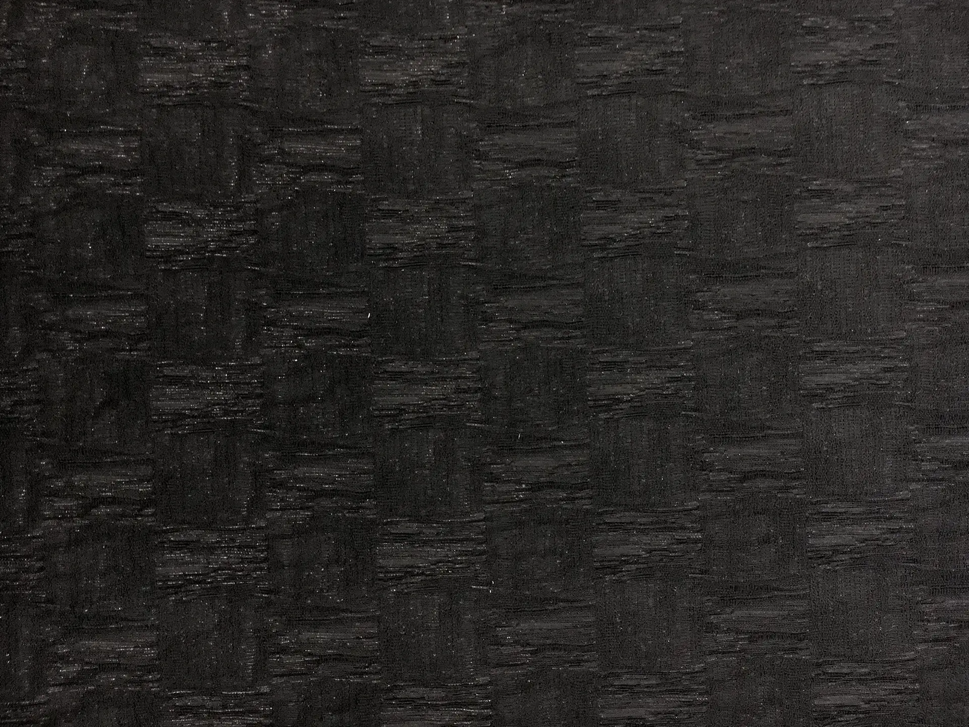 Geometric Metallic Brocade in Black