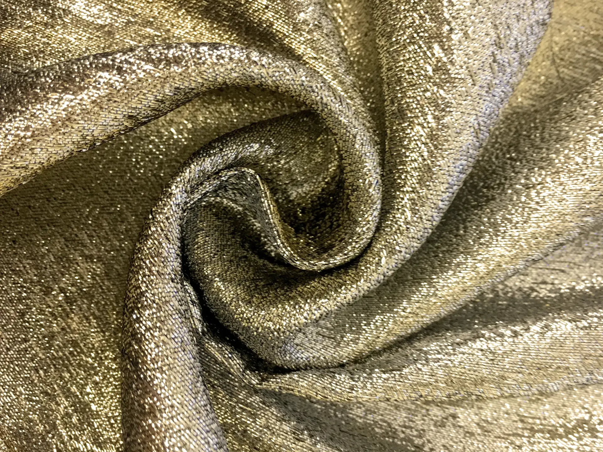 Silk and Lurex Crepe