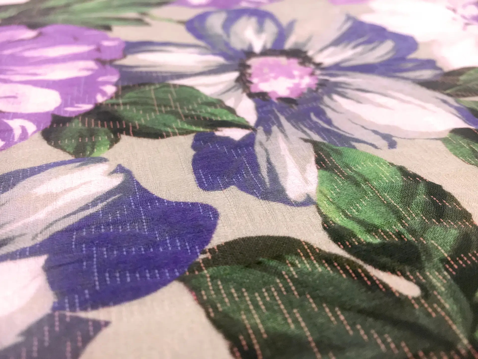 Cotton and Silk Blend Matelassé