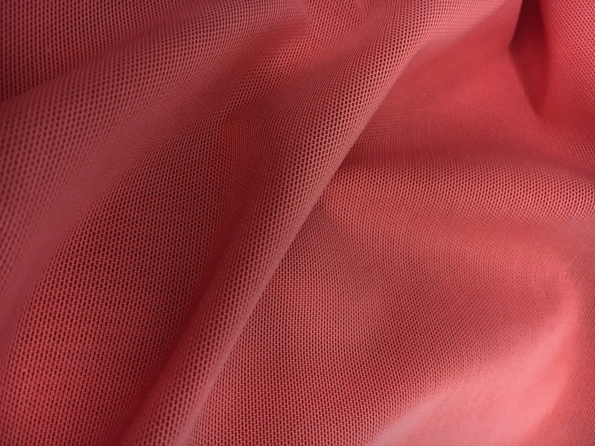 Two Way Stretch Tulle in Coral