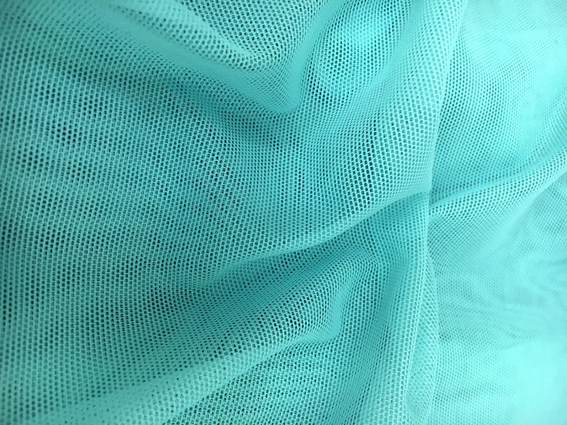 Stretch Tulle in Aqua