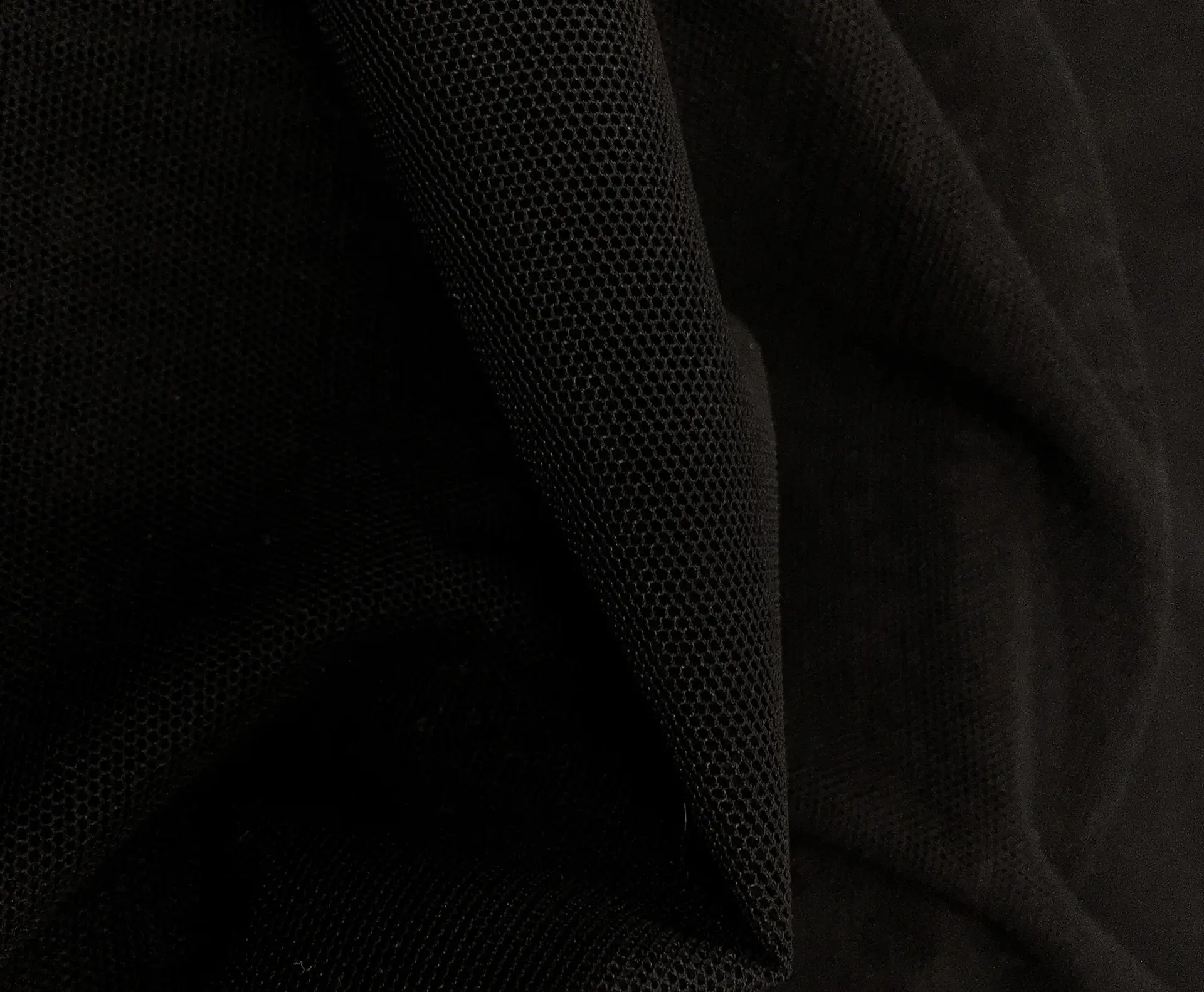 Stretch Tulle in Black