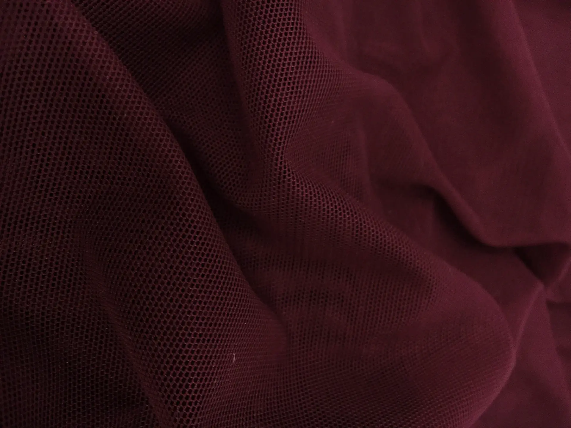 Stretch Tulle in Burgundy