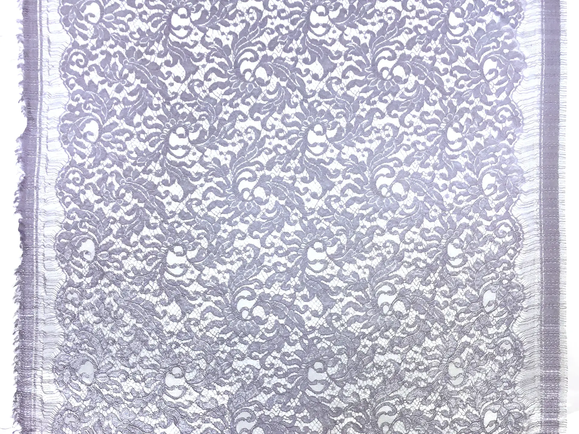 Metallic Filigrees Chantilly Lace in Lavender