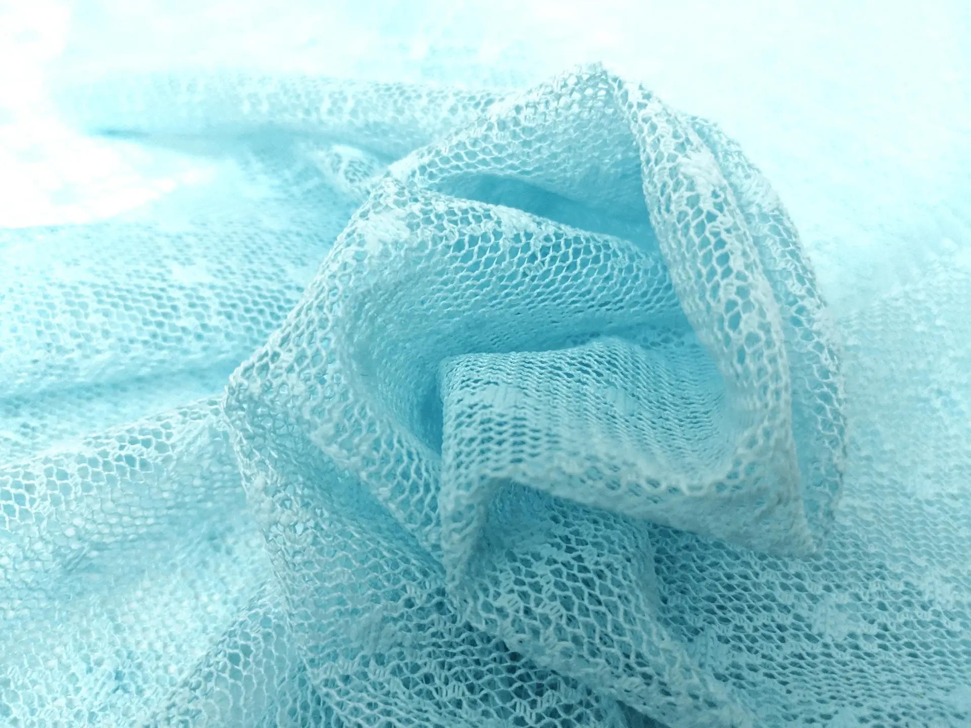 Novelty Net in Jet Stream Blue