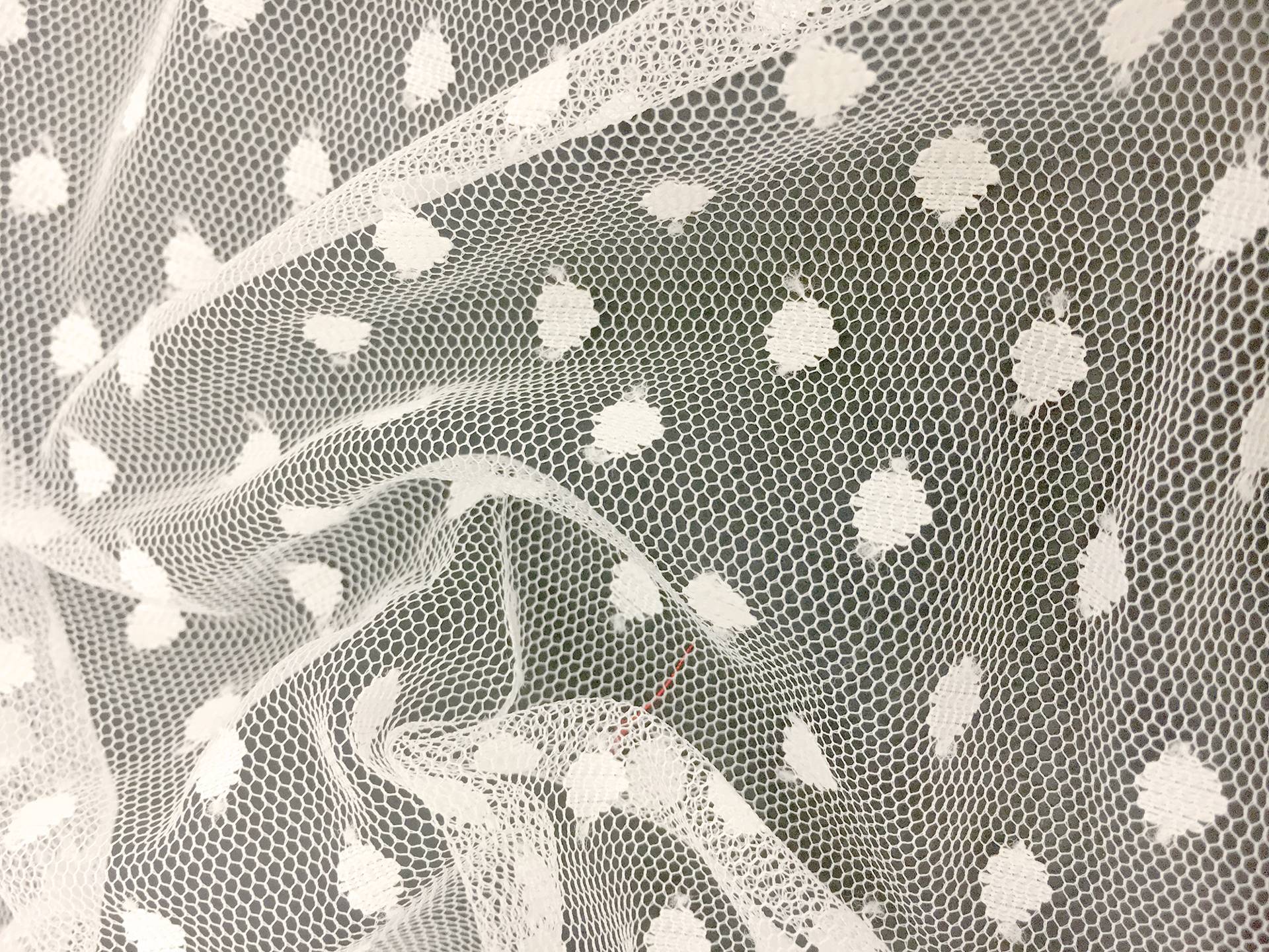 Aspirin Dot Tulle in Ivory
