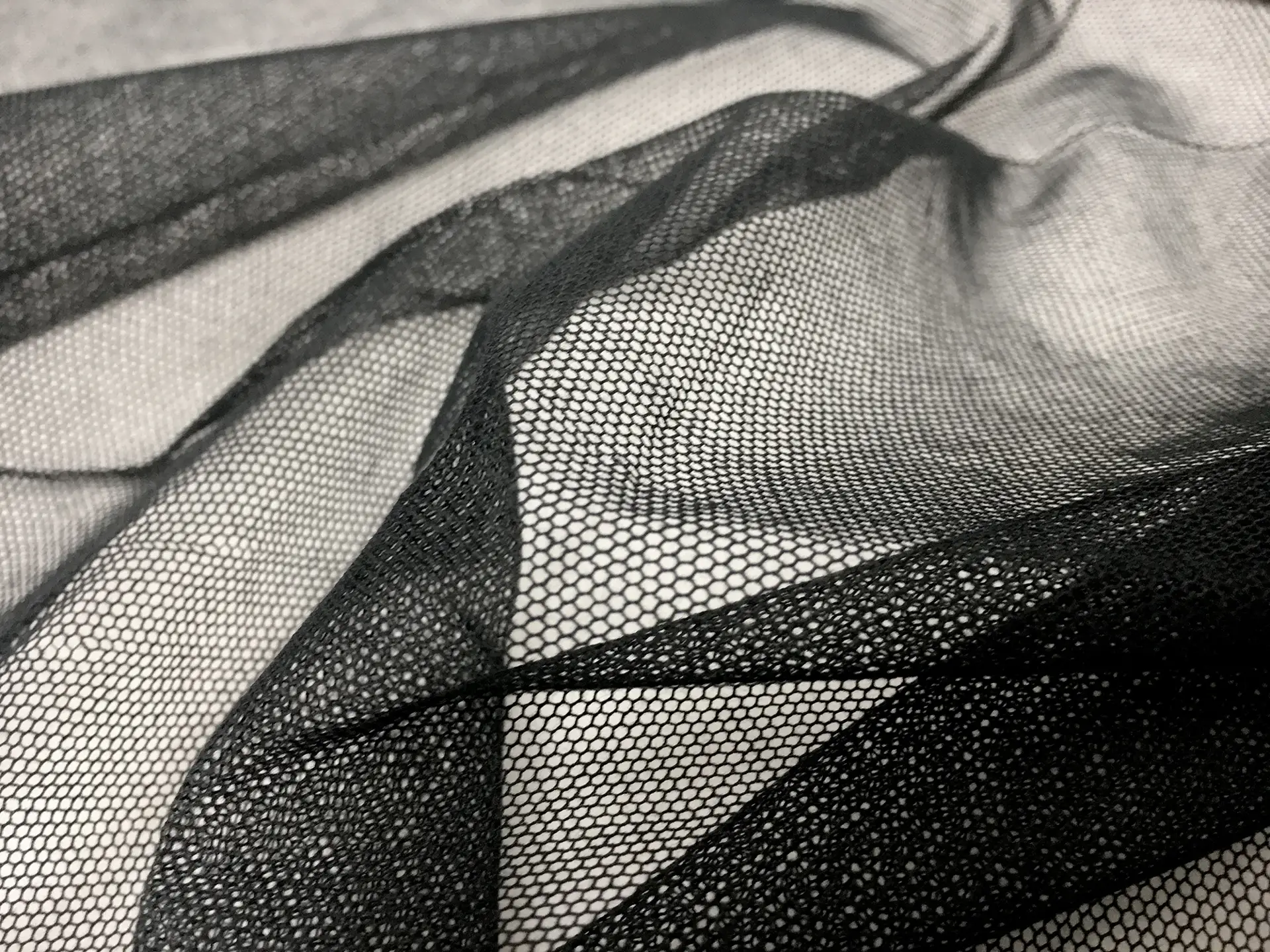 English Cotton Bobbinet in Black