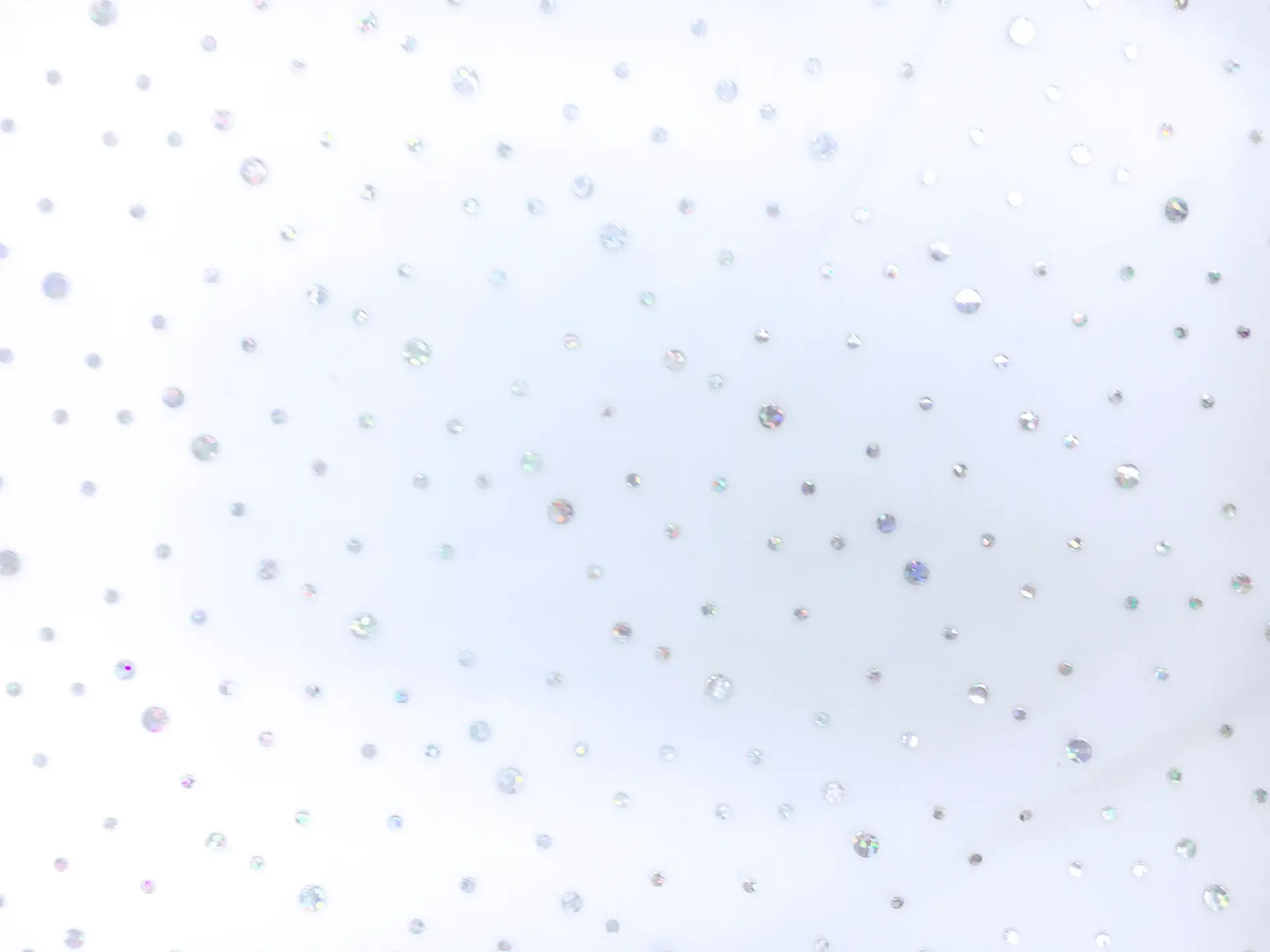 Hologram Tulle in Pure White (Dye Lot B)