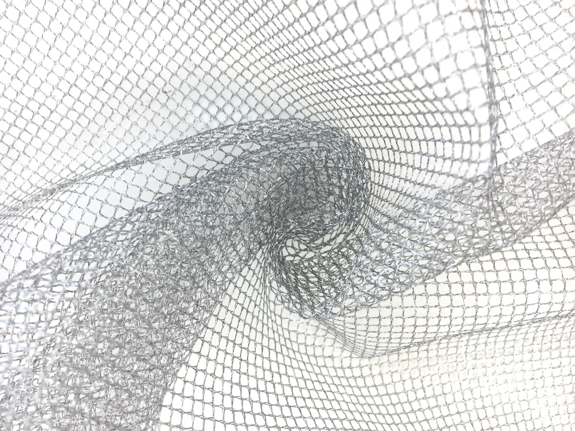 Metallic Fishnet in Silver